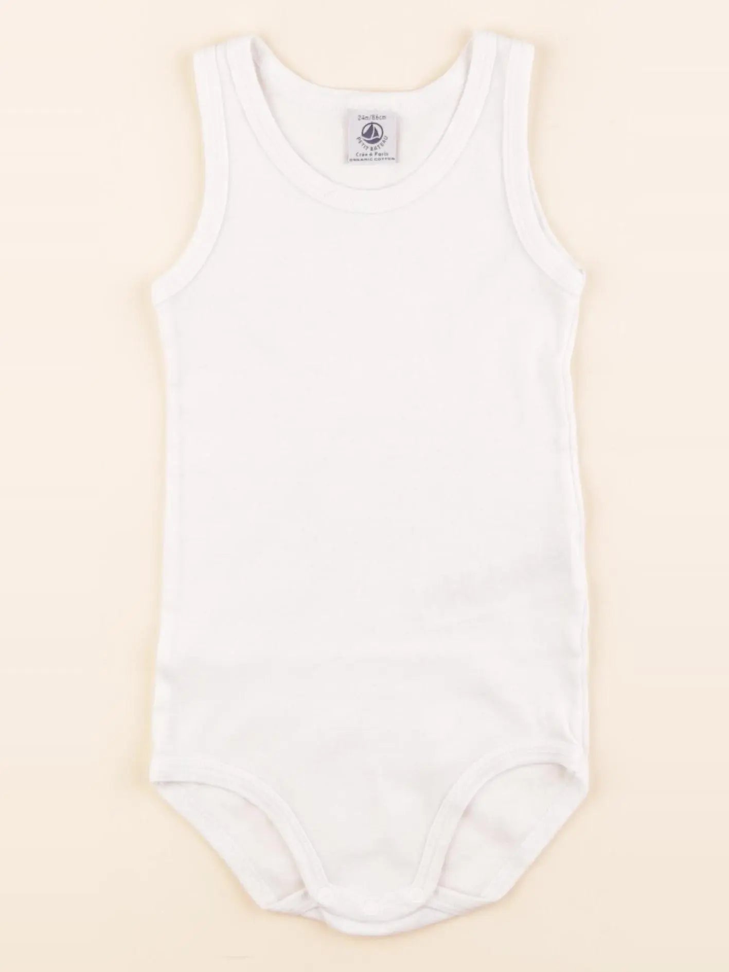 Petit Bateau - body blanc - 24 mois