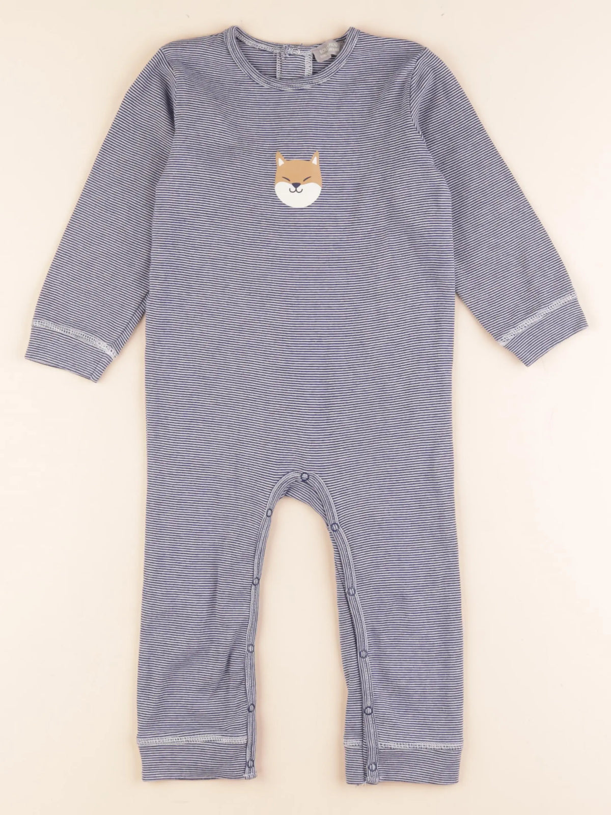 Boutchou - combinaison coton bleu - 24 mois