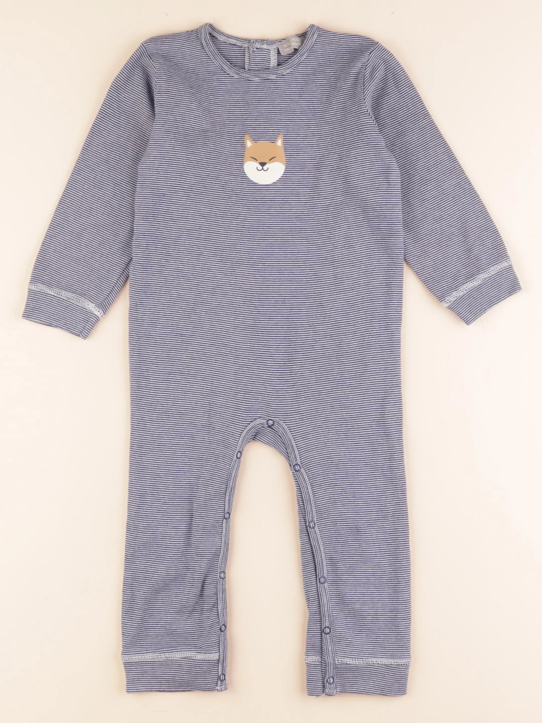 Boutchou - combinaison coton bleu - 24 mois