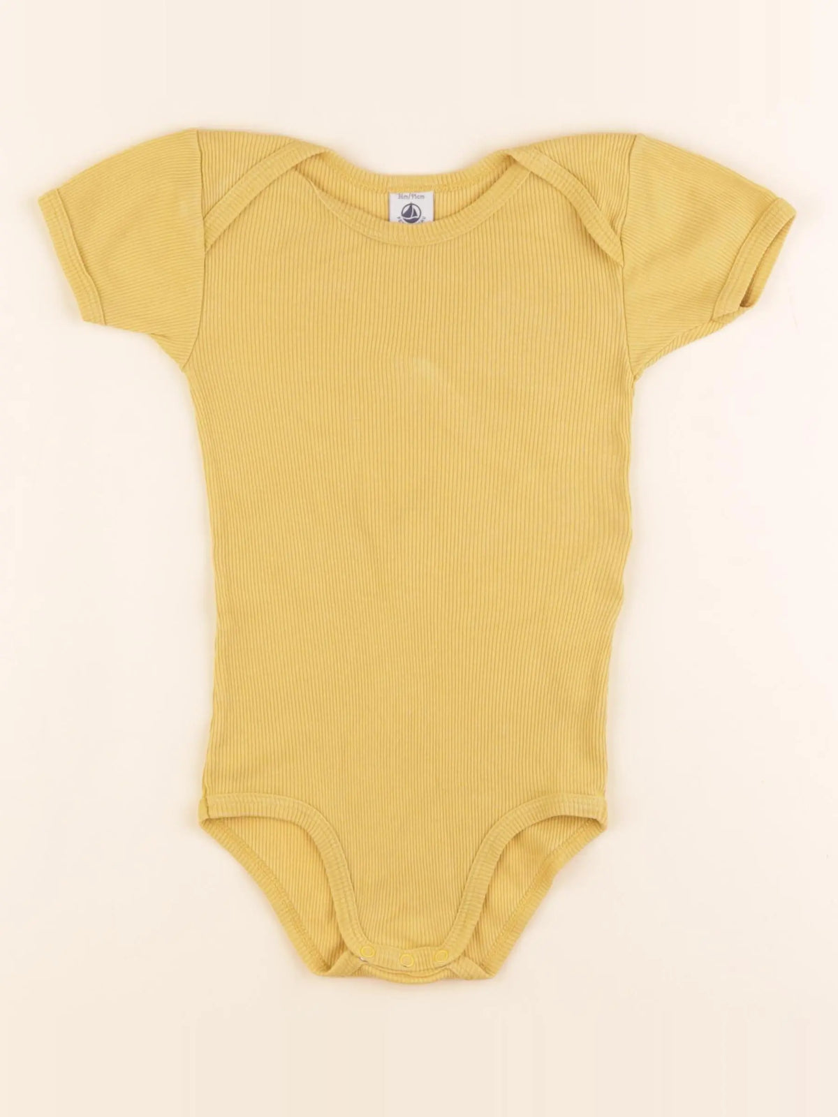 Petit Bateau - body jaune - 36 mois