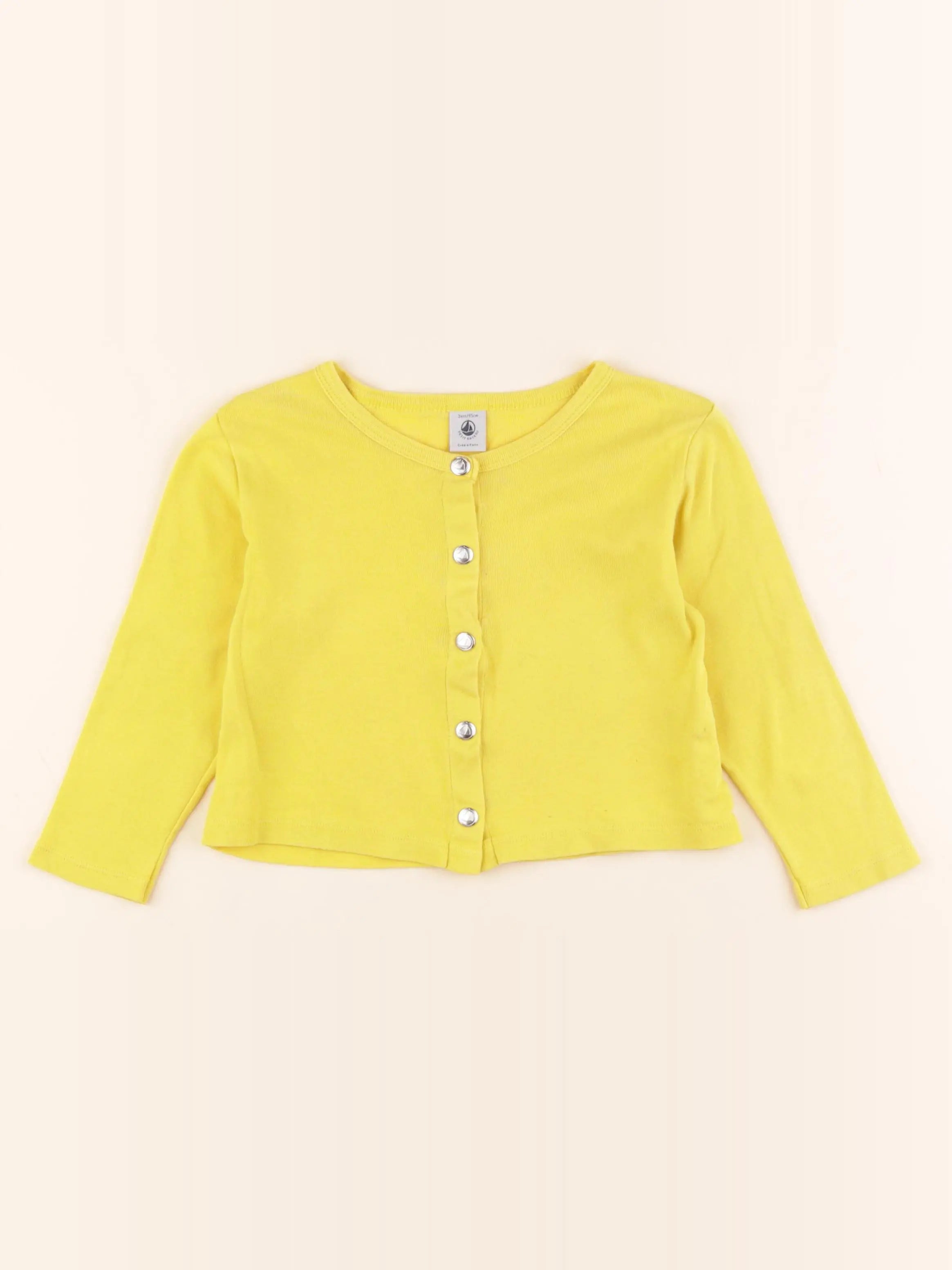 Petit Bateau - tee-shirt jaune - 3 ans