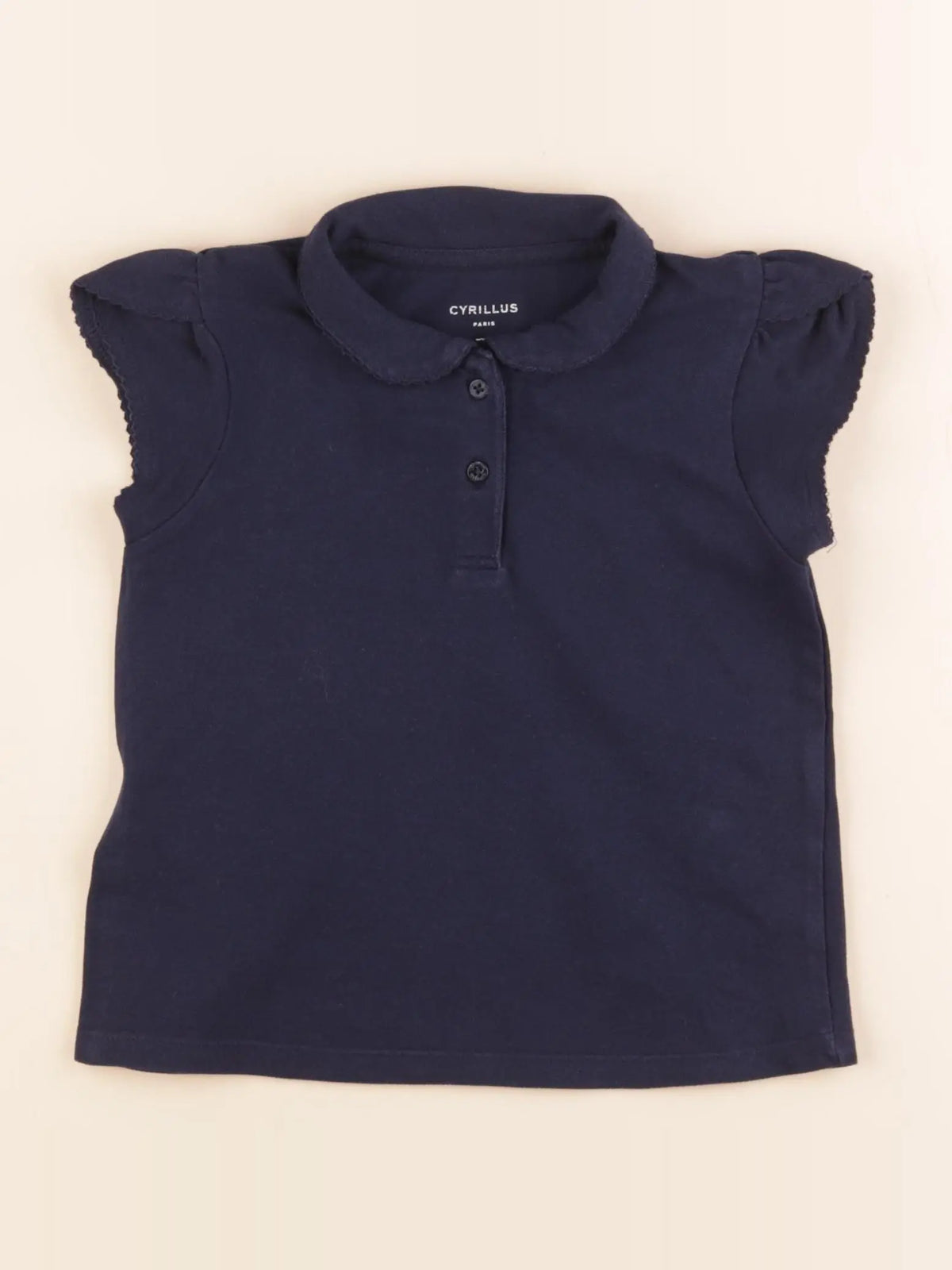 Cyrillus - polo bleu - 4 ans