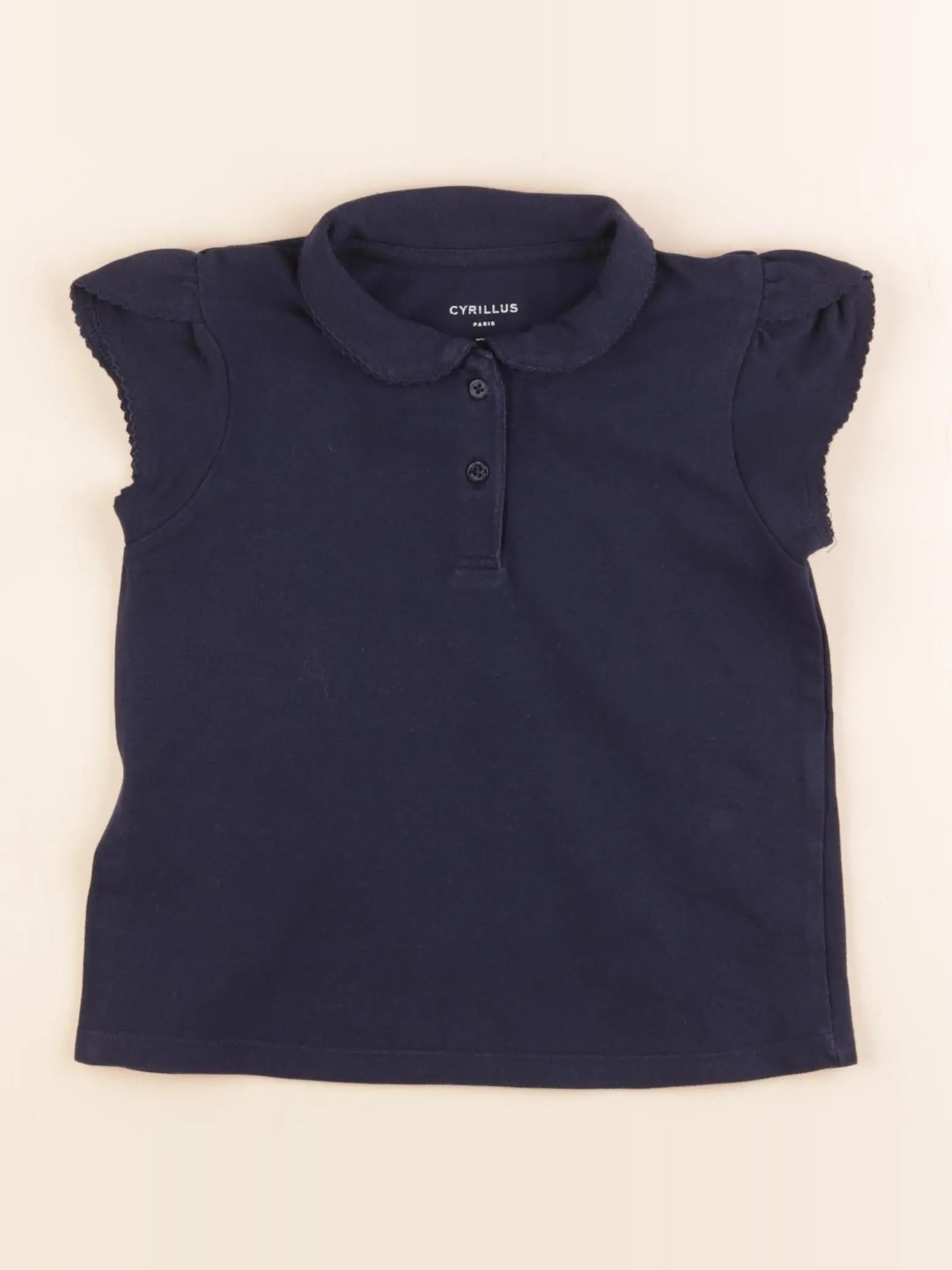 Cyrillus - polo bleu - 4 ans