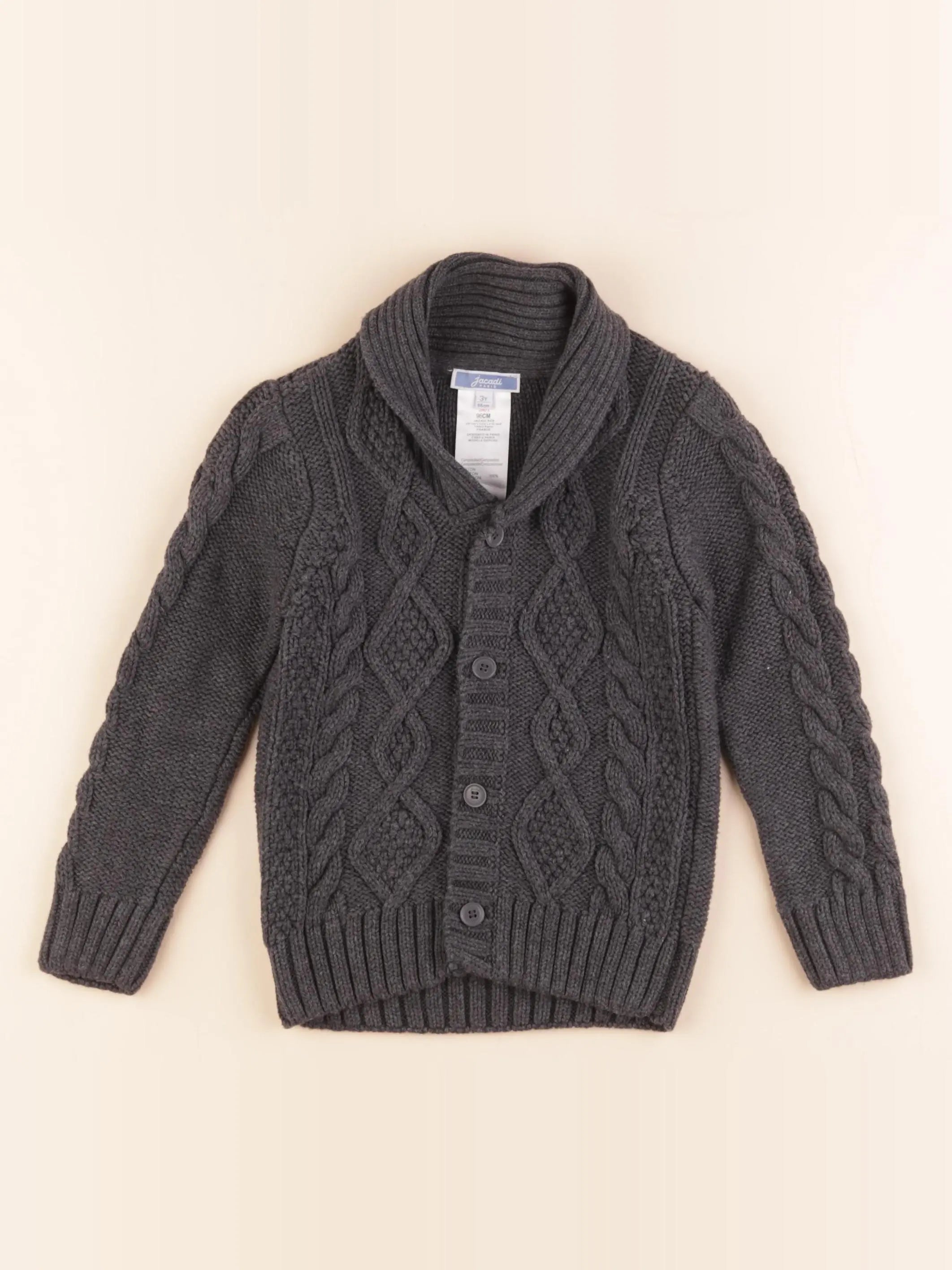Jacadi - gilet gris - 3 ans