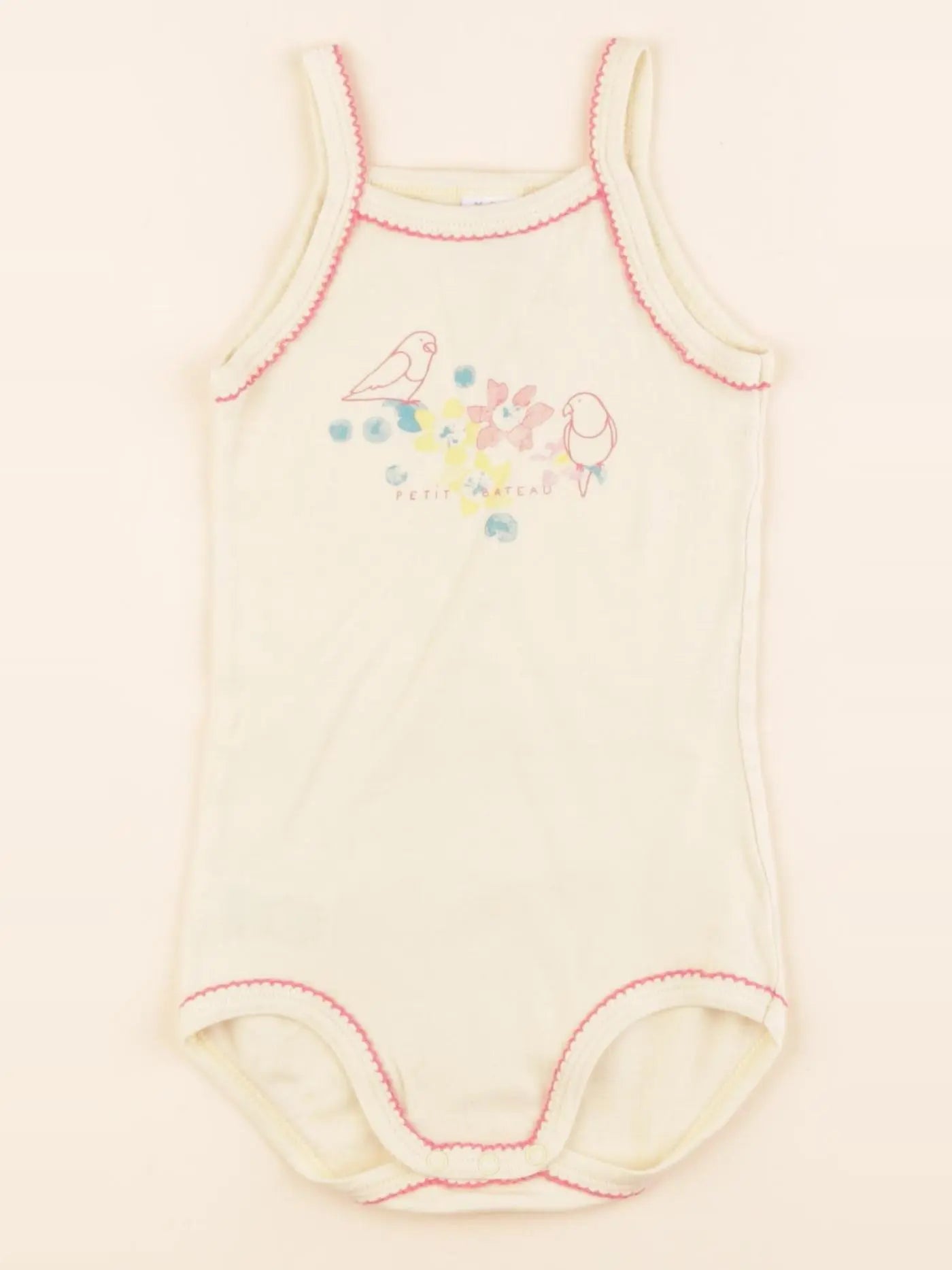 Petit Bateau - body jaune - 24 mois