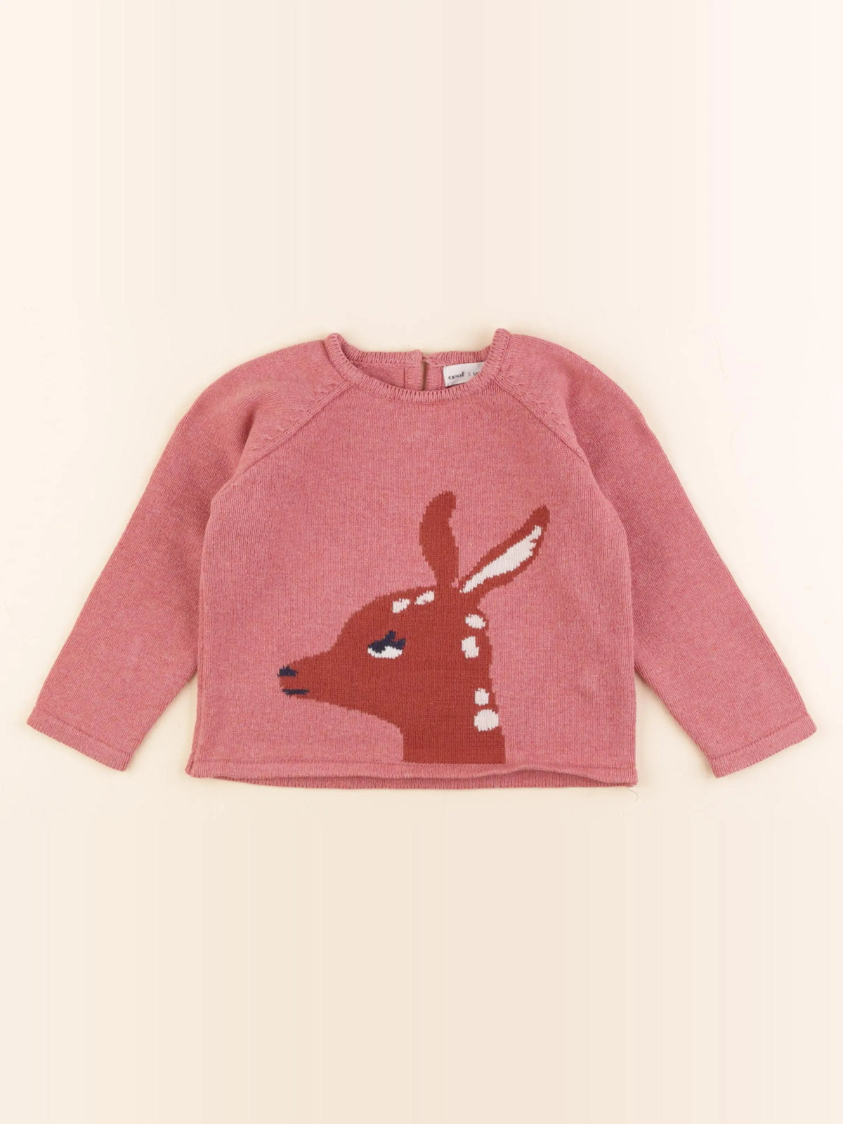 Monoprix - pull rose - 24/36 mois