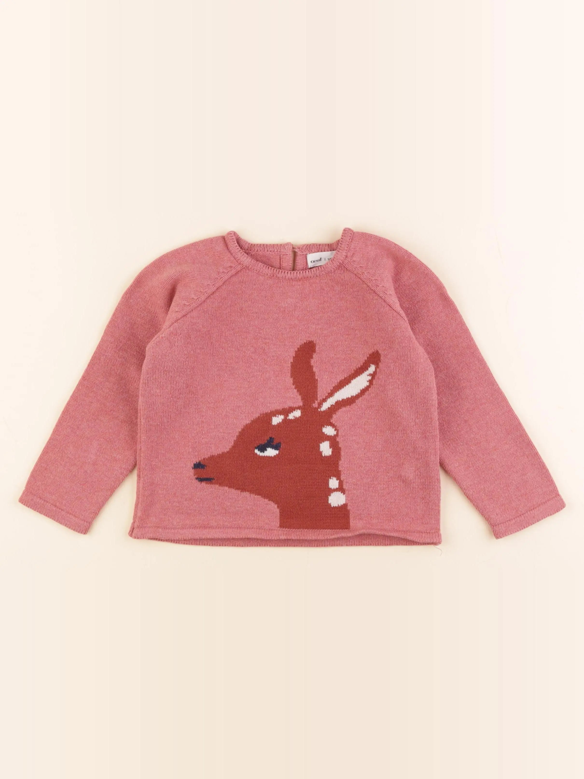 Monoprix - pull rose - 24/36 mois