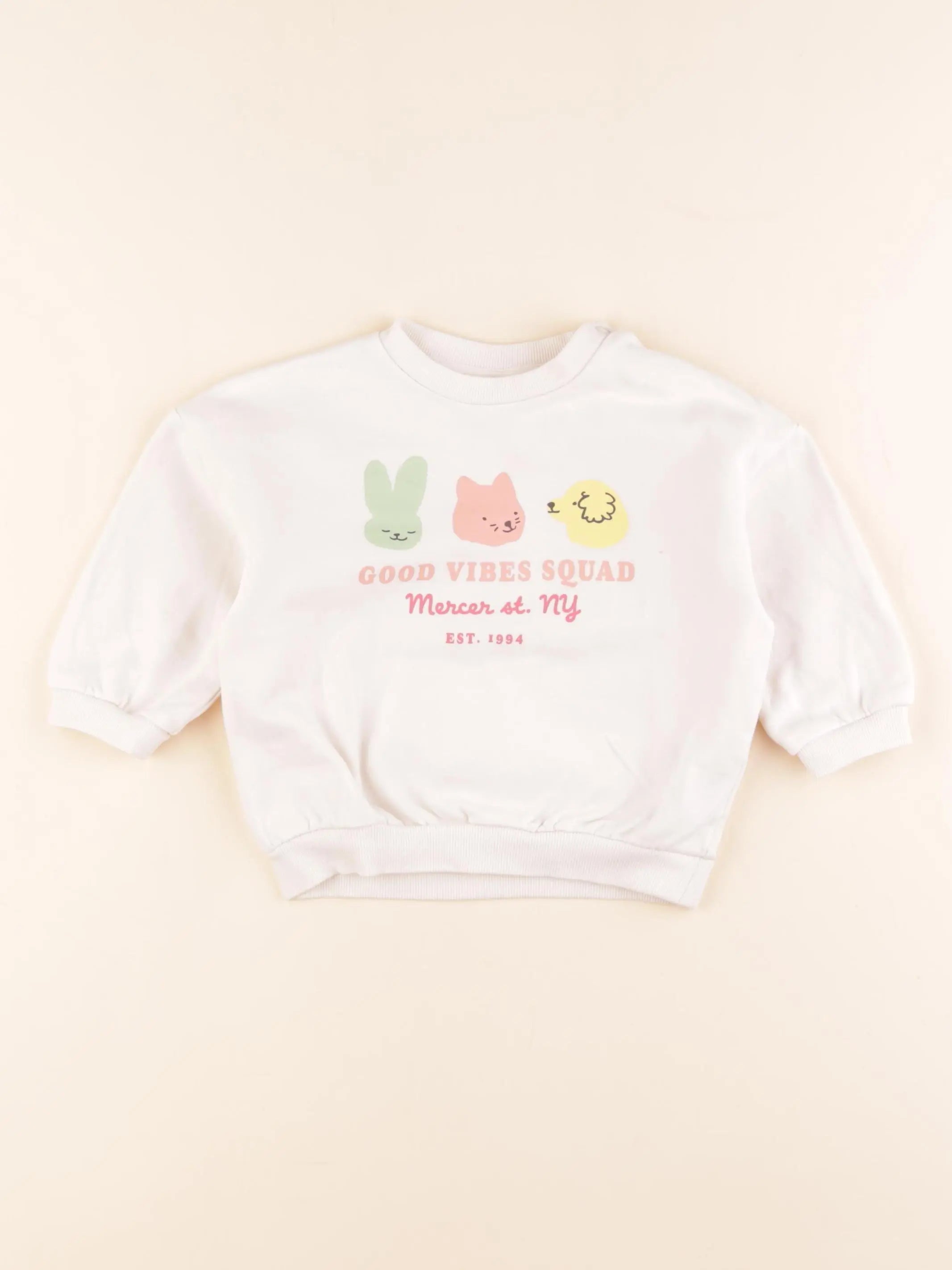 H&M - sweat beige - 9/12 mois