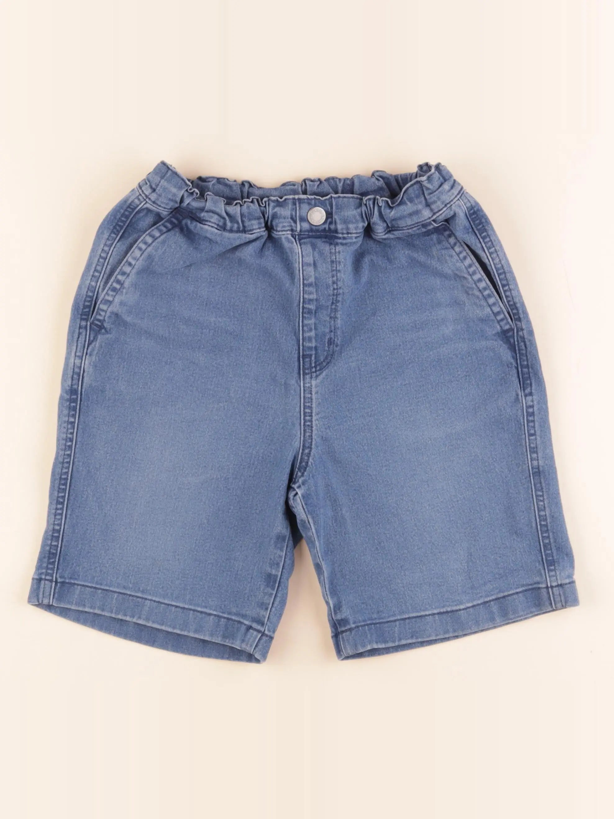 Uniqlo - short bleu - 7/8 ans