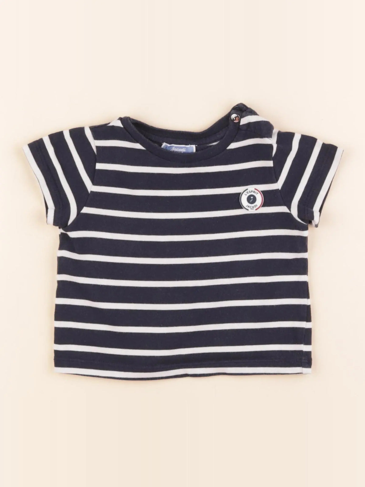 Jacadi - tee-shirt bleu - 12 mois