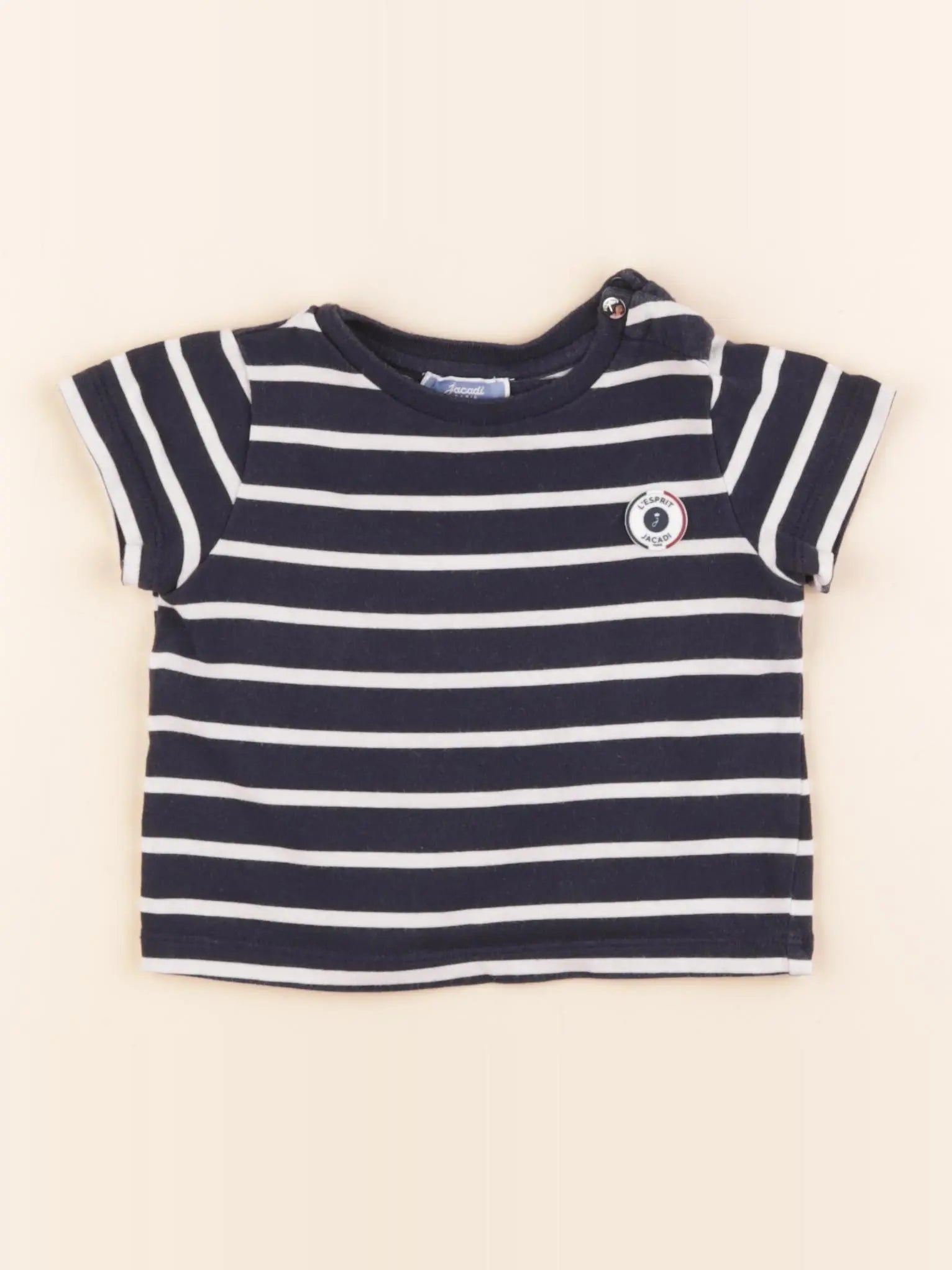 Jacadi - tee-shirt bleu - 12 mois