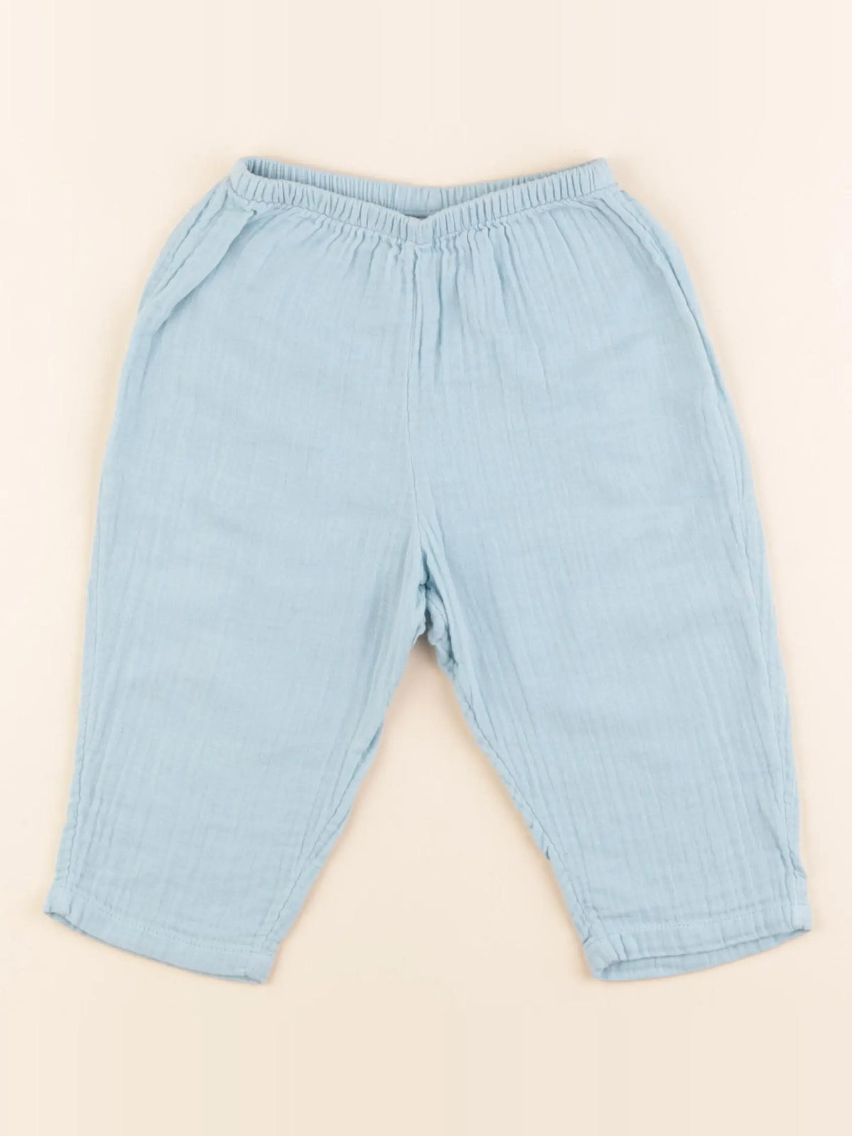 Petit Bateau - sarouel bleu - 18 mois