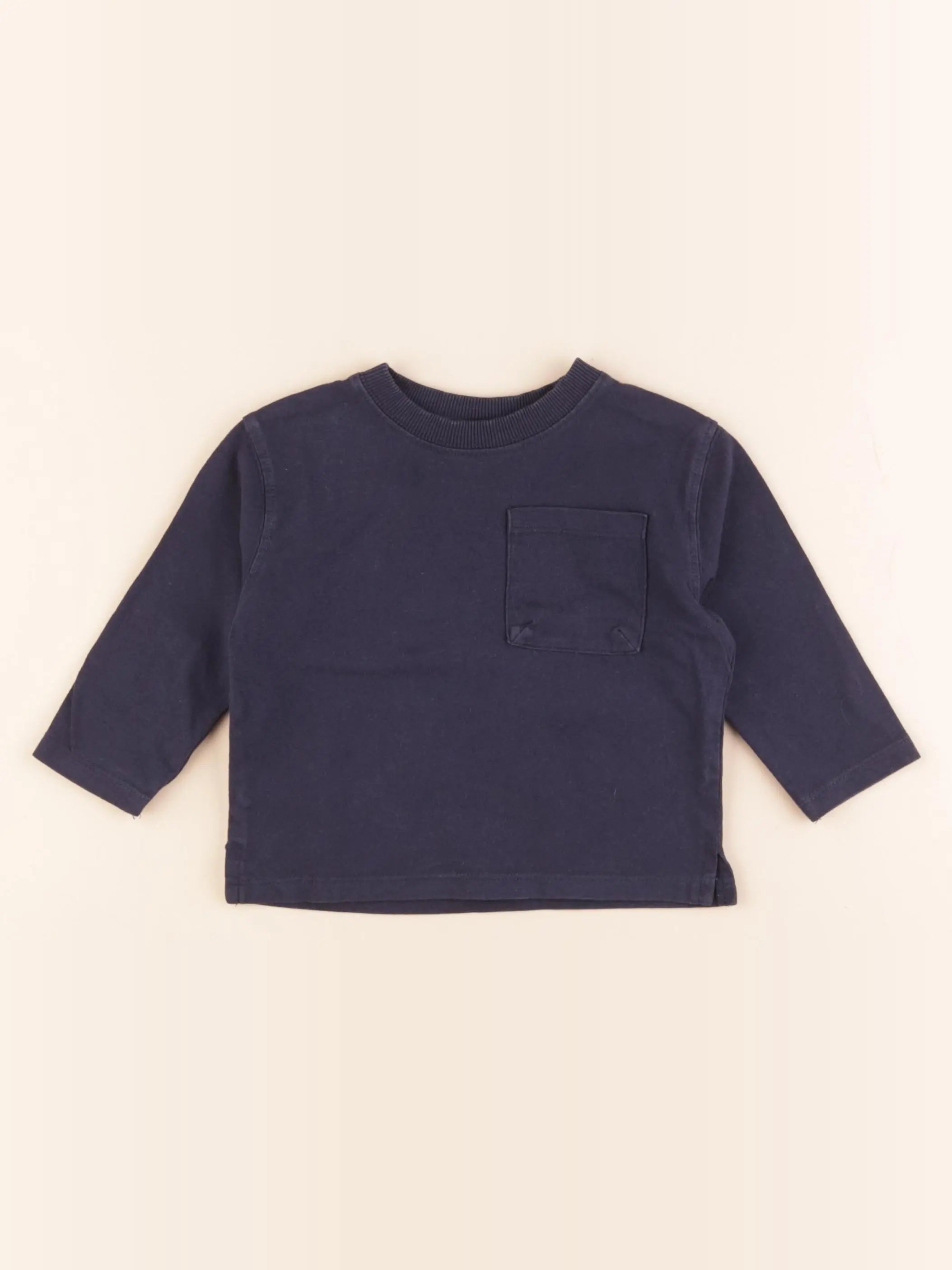 Zara - tee-shirt bleu - 6/9 mois