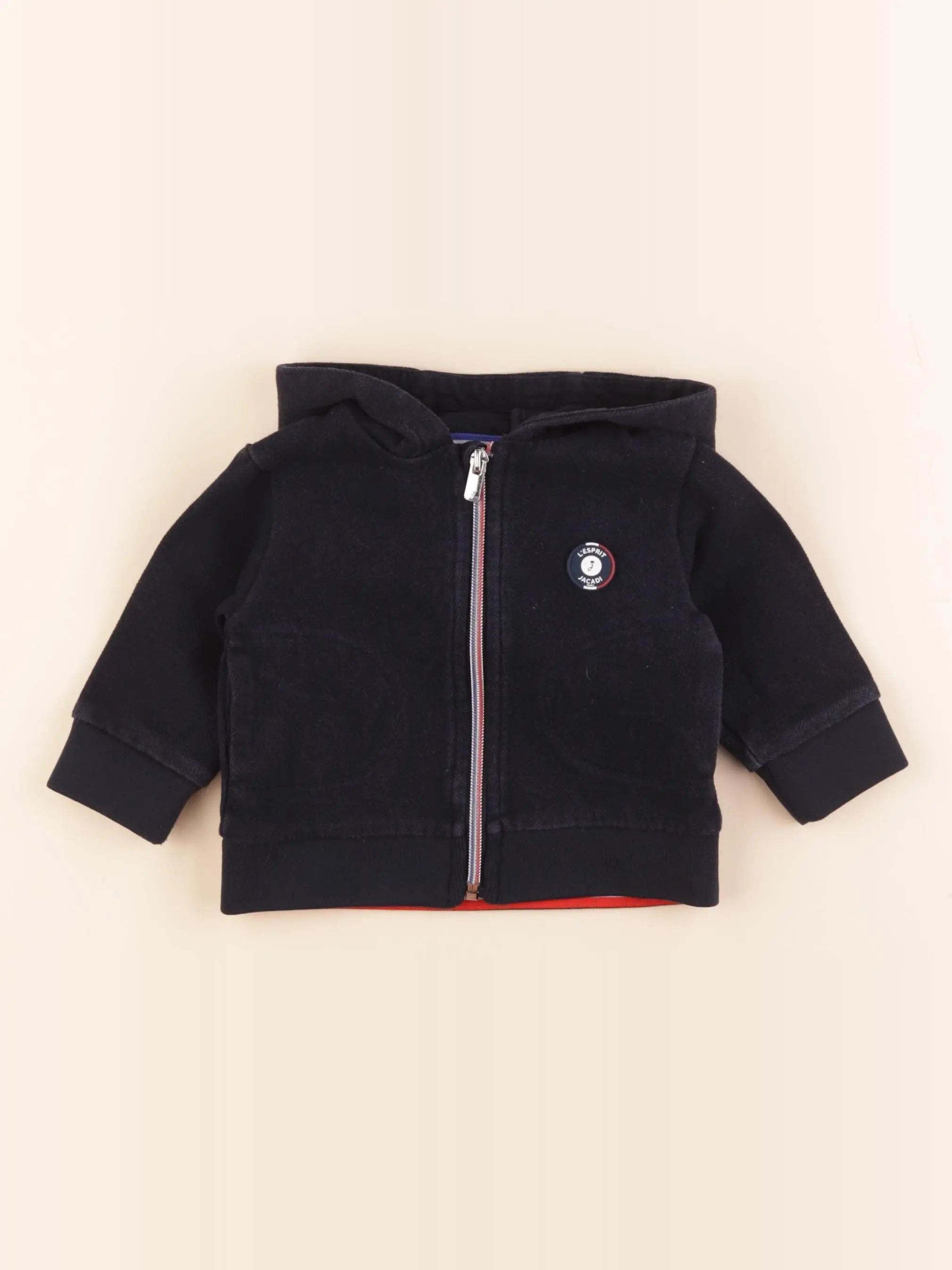 Jacadi - gilet bleu - 12 mois