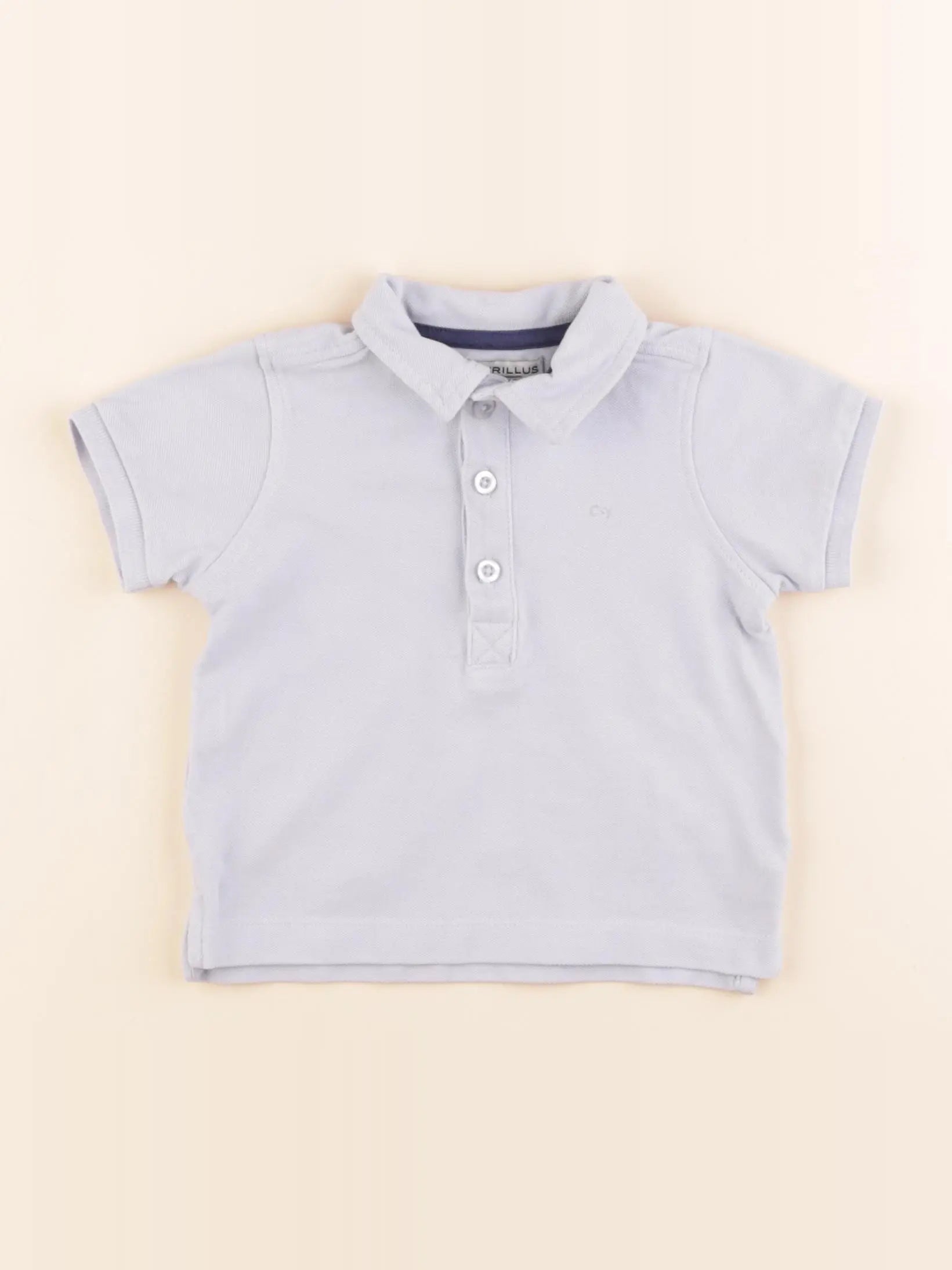 Cyrillus - polo bleu - 12 mois