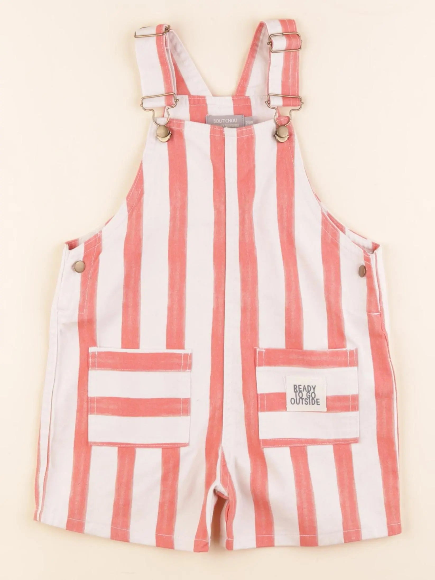 Boutchou - salopette blanc, rose - 24 mois