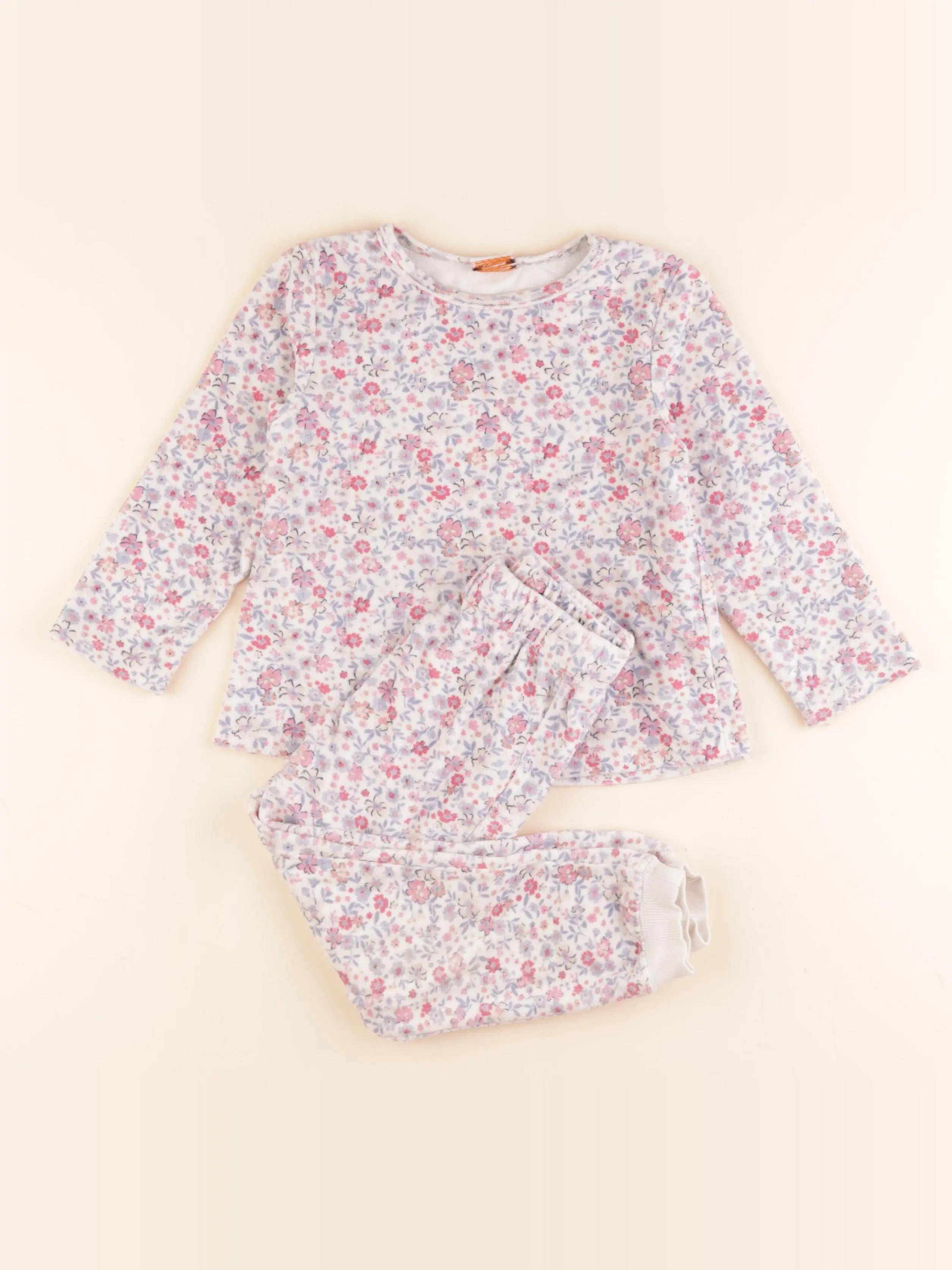 Tape à l'oeil - pyjama velours multicolore - 4 ans