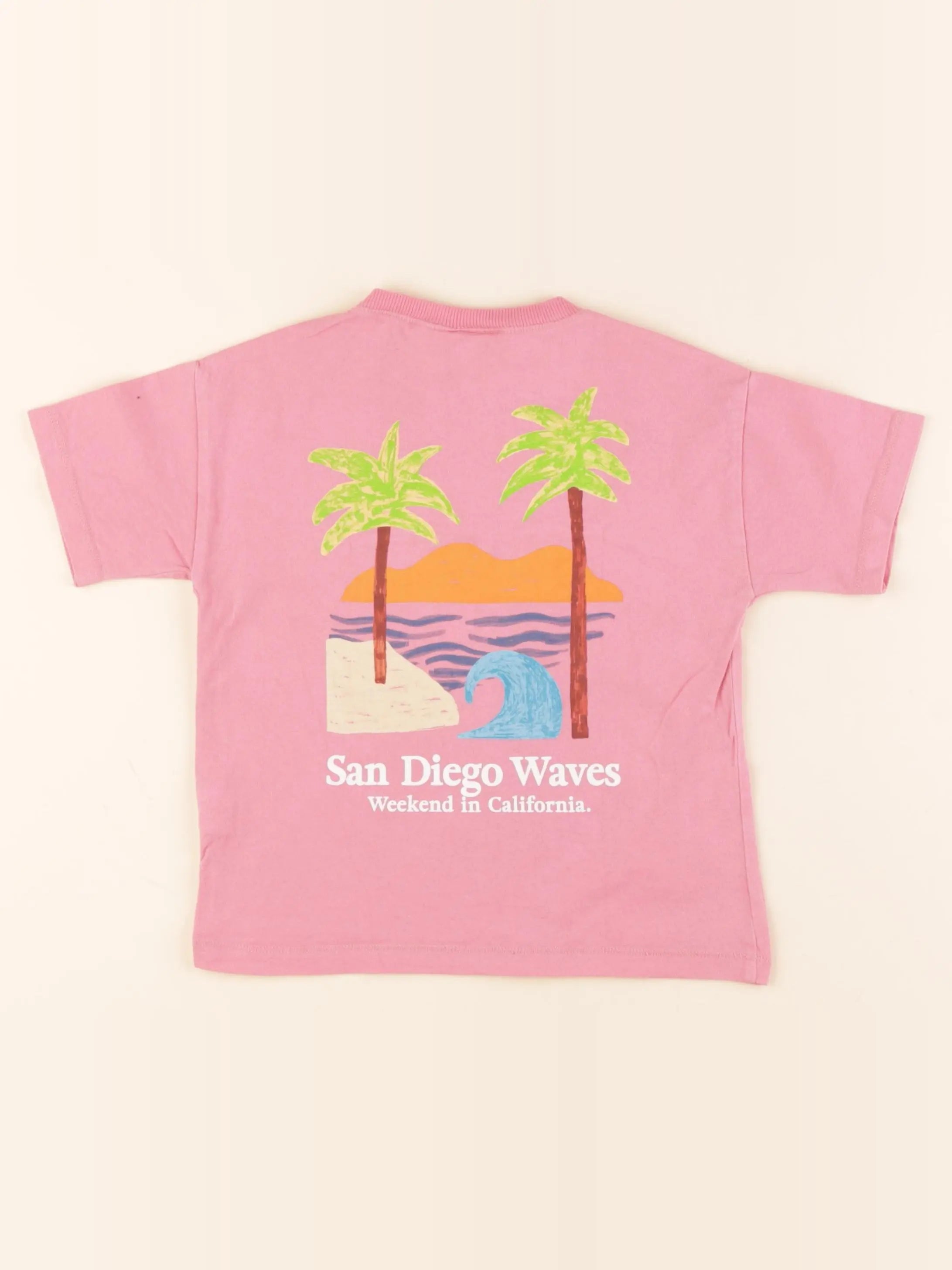Zara - tee-shirt imprimé au dos rose - 2 ans