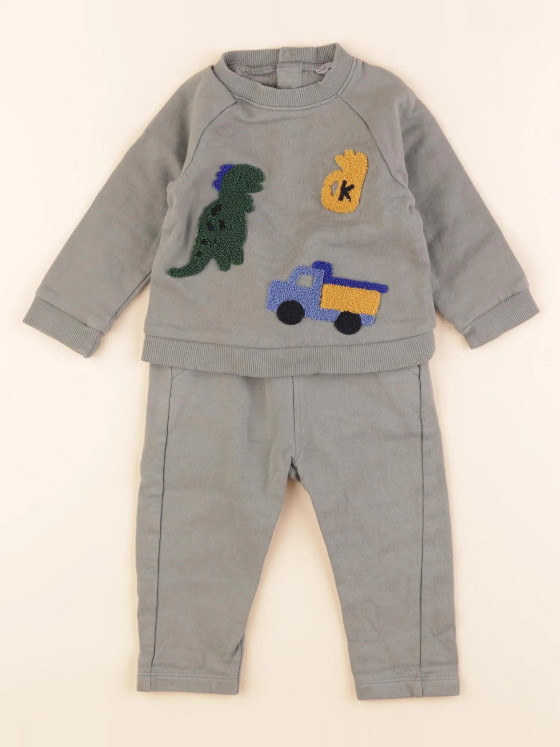 Boutchou - ensemble vert - 12 mois