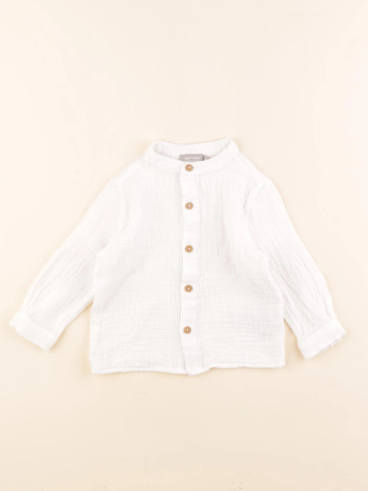 Boutchou - chemise blanc - 9 mois