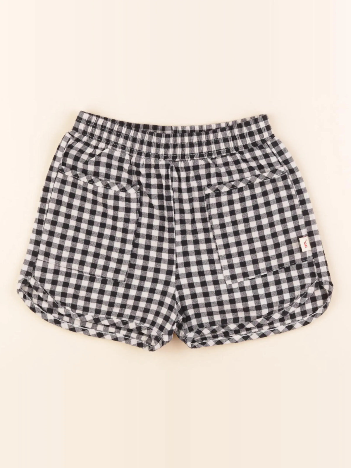 Gamin gamine - short blanc, noir - 6/7 ans
