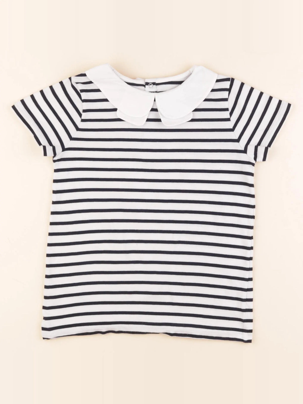 Jacadi - tee-shirt blanc, bleu - 8 ans