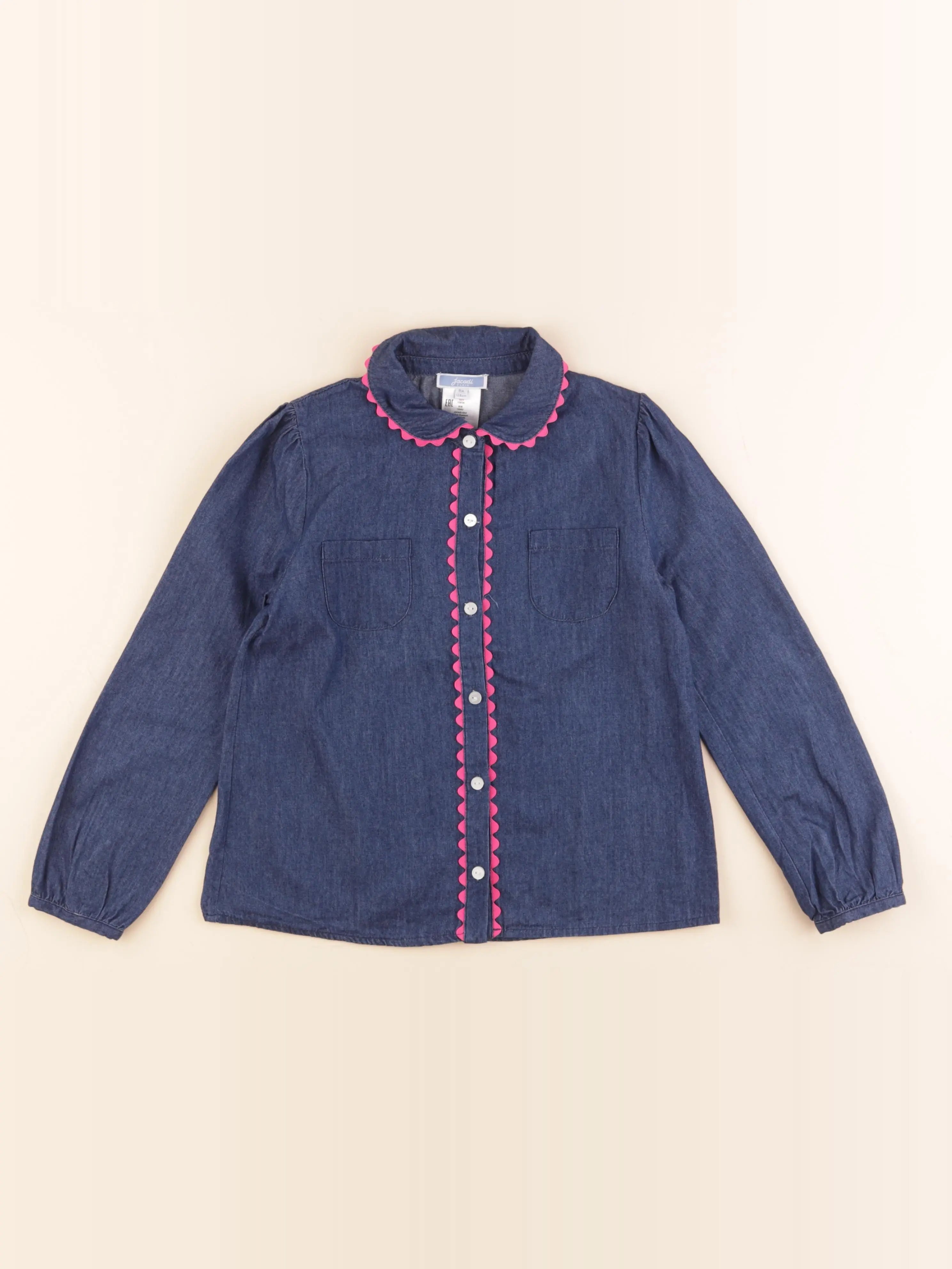 Jacadi - blouse bleu - 8 ans
