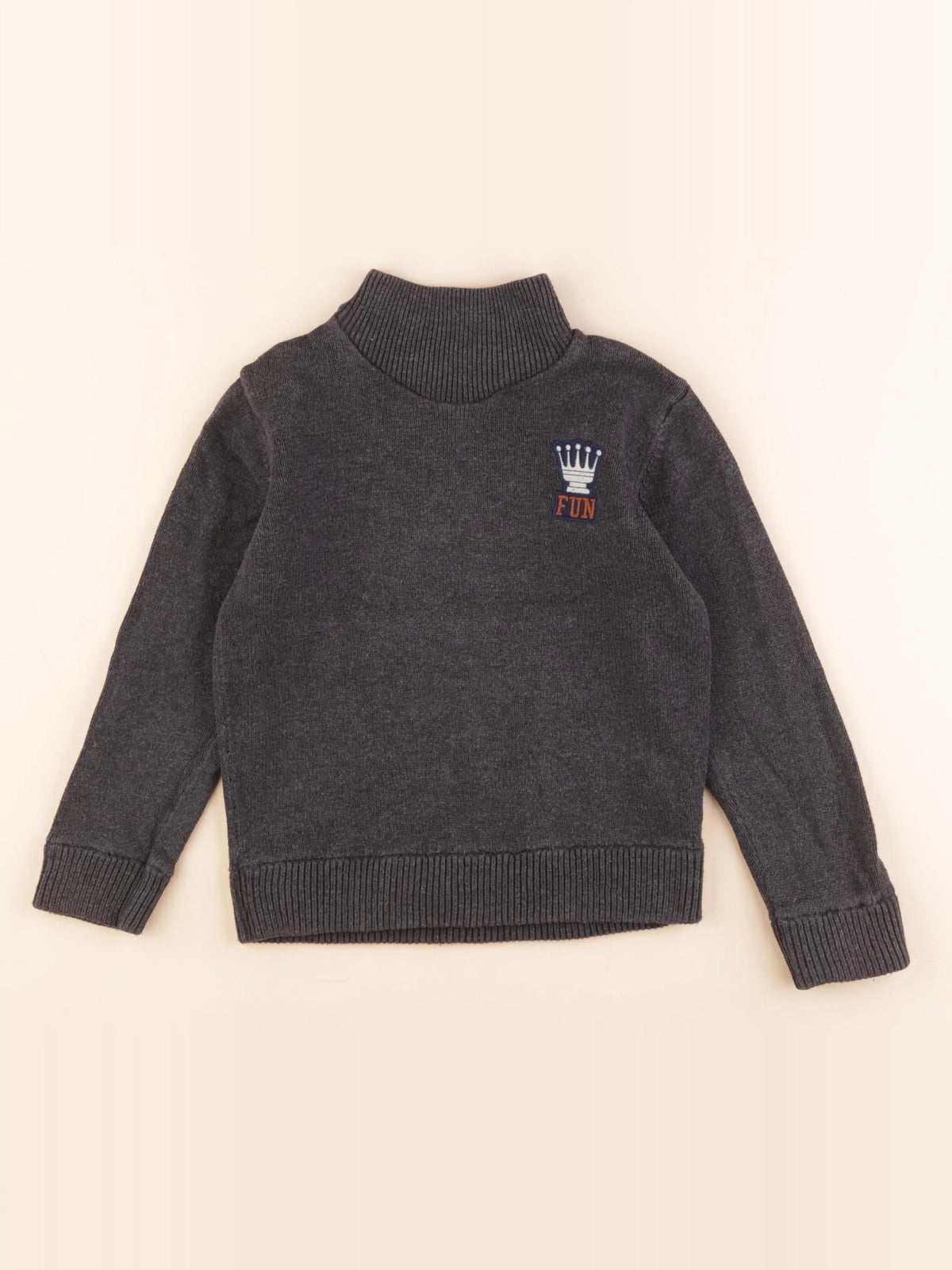 Tape à l'oeil - pull gris - 6 ans