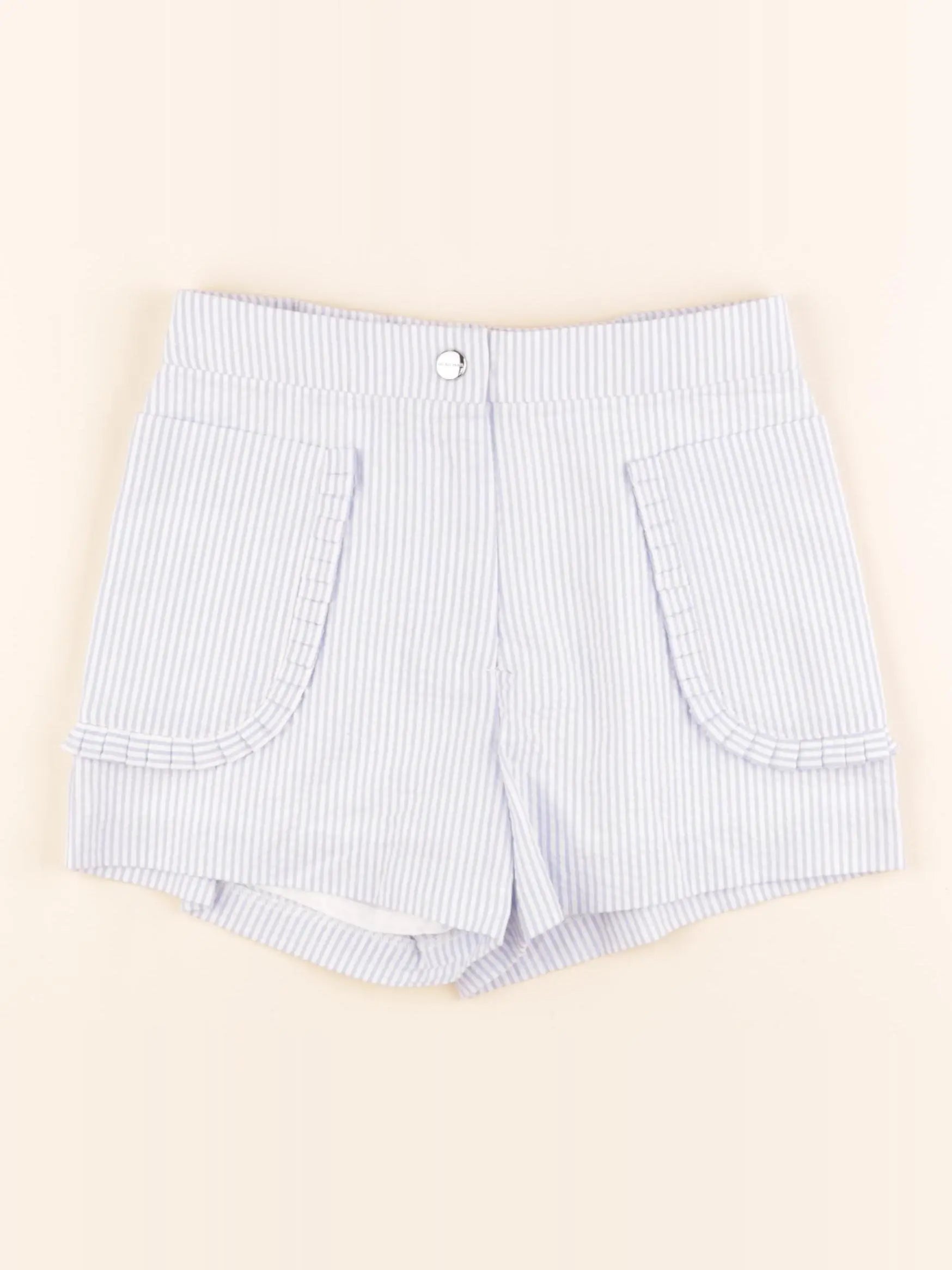 Jacadi - short blanc, bleu - 10 ans