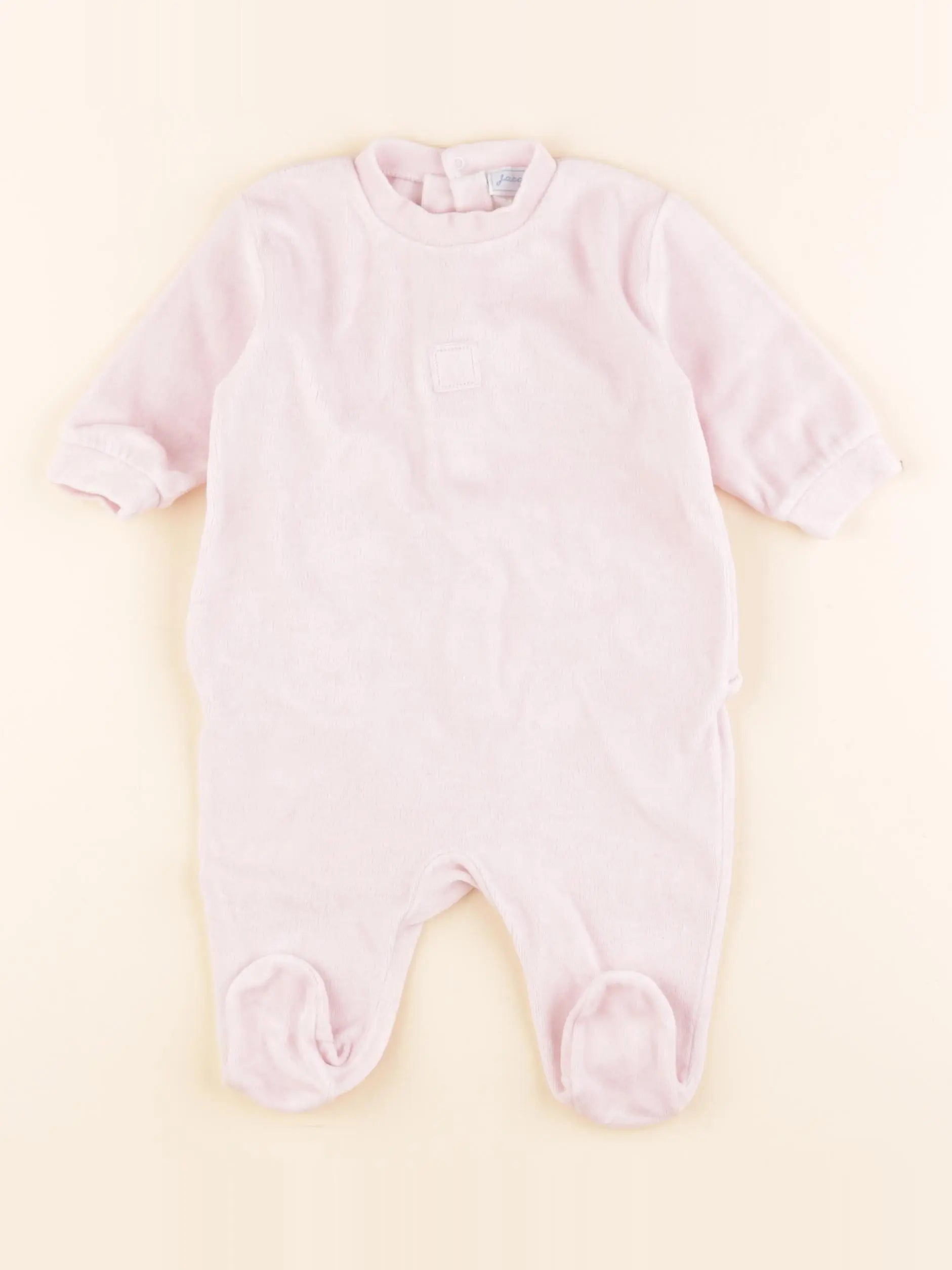 Jacadi - pyjama velours rose - 3 mois