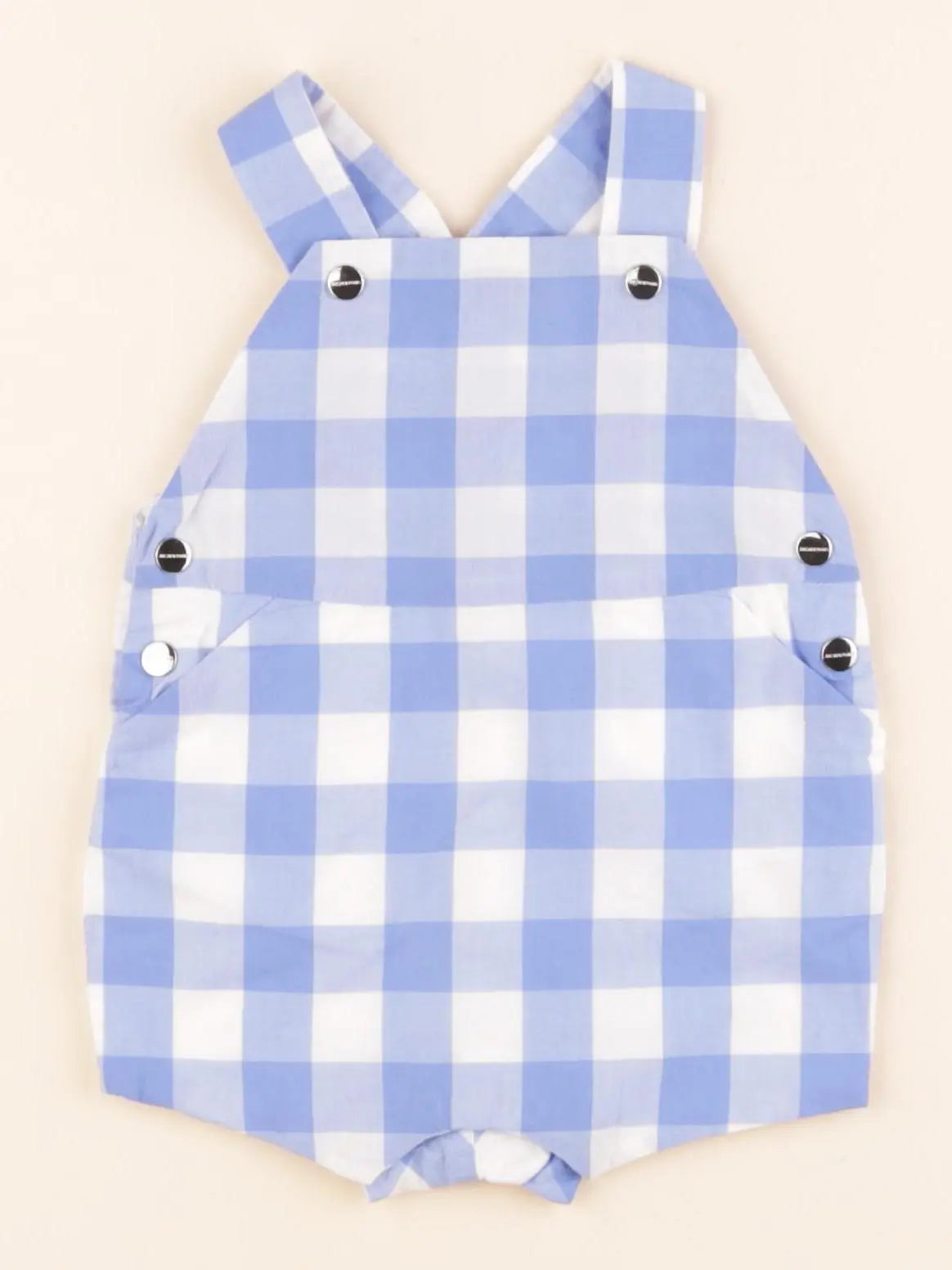 Jacadi - salopette blanc, bleu - 3 mois