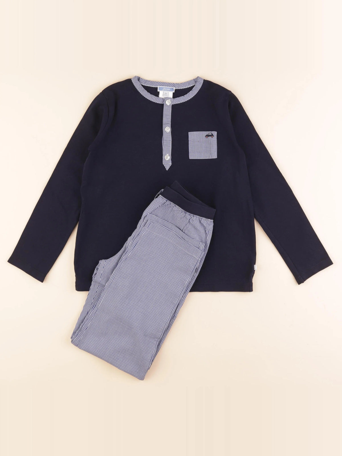 Jacadi - pyjama coton bleu - 10 ans