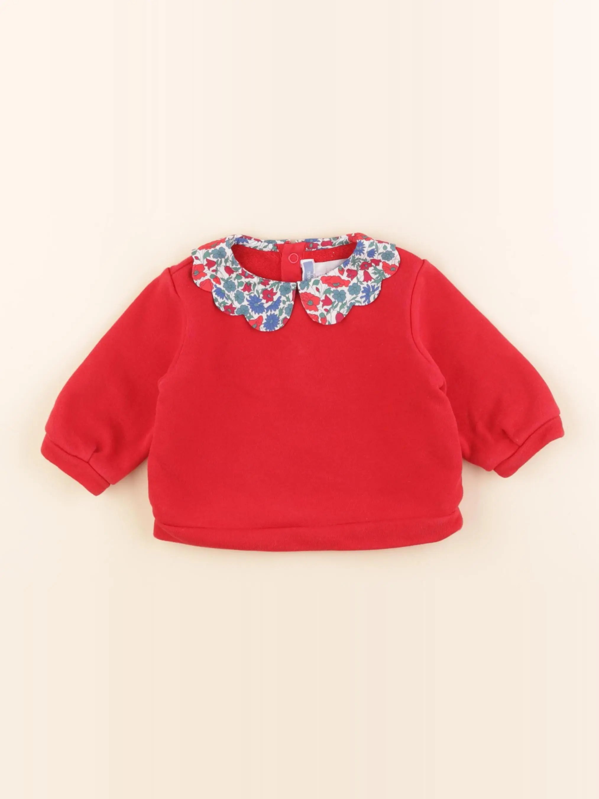 Jacadi - sweat rouge - 6 mois