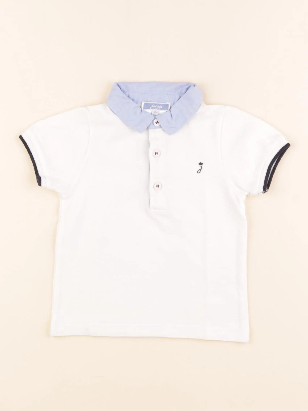 Jacadi - polo blanc - 18 mois