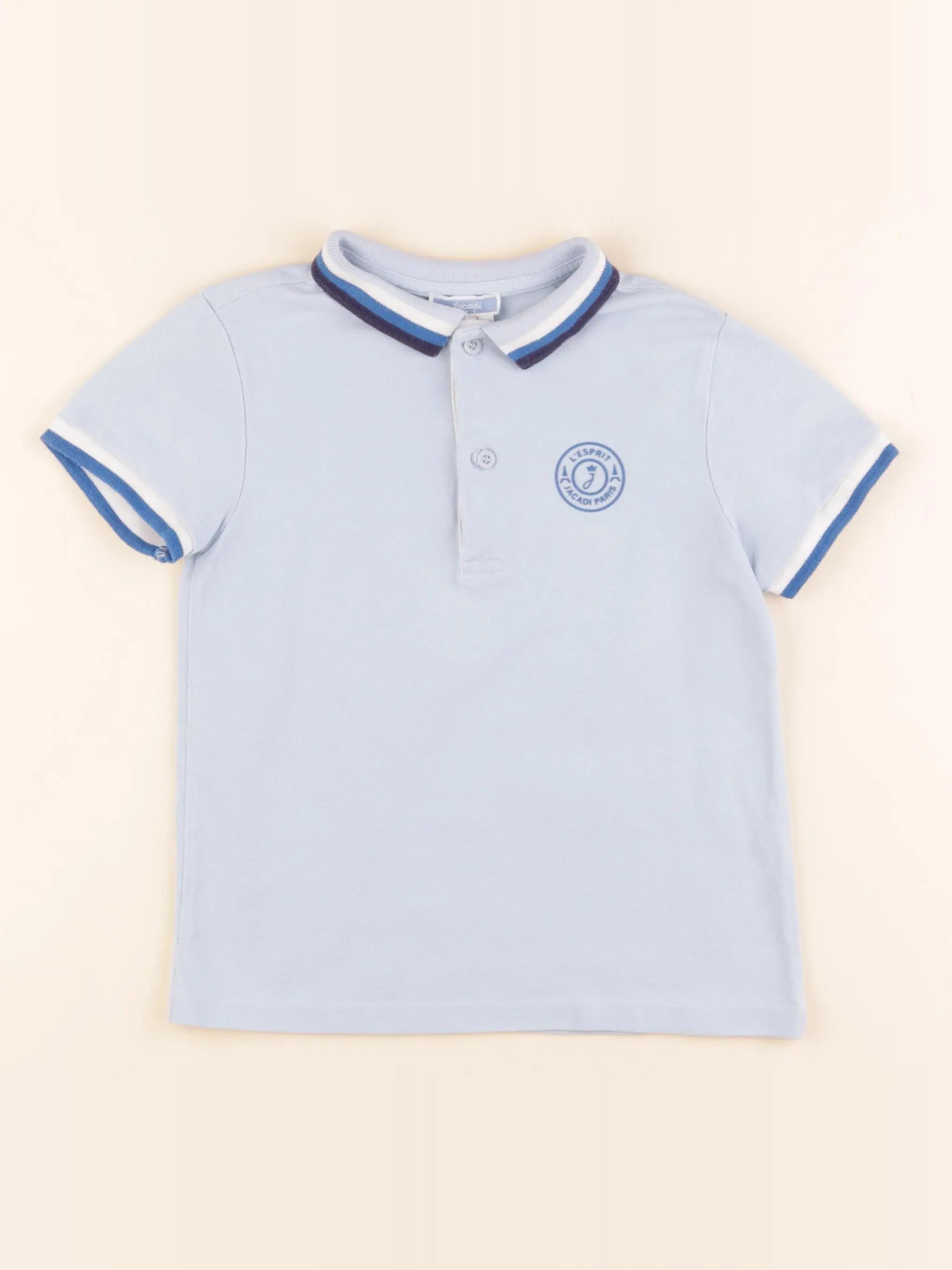 Jacadi - polo bleu - 6 ans