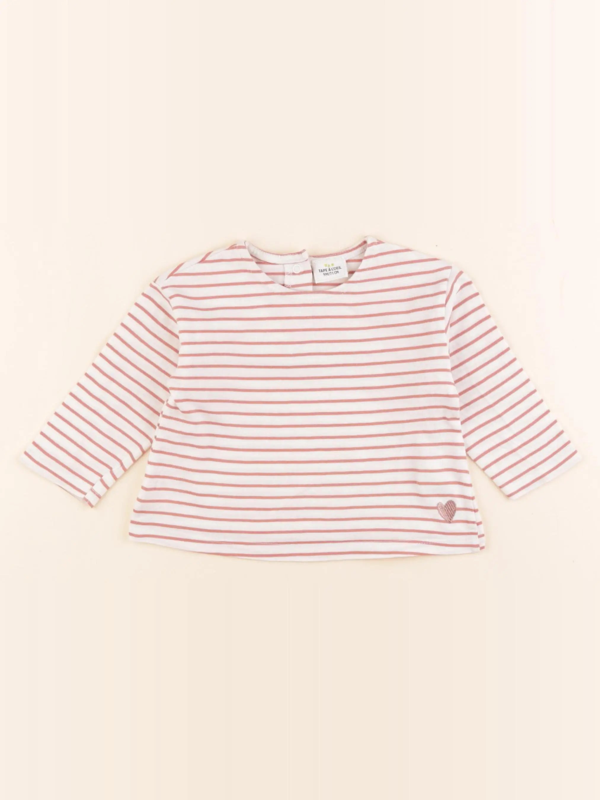Tape à l'oeil - tee-shirt rose - 9 mois
