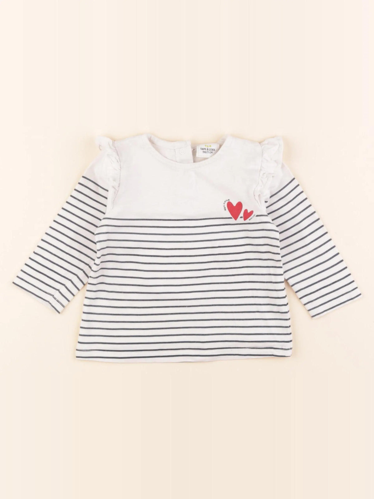 Tape à l'oeil - tee-shirt bleu - 9 mois