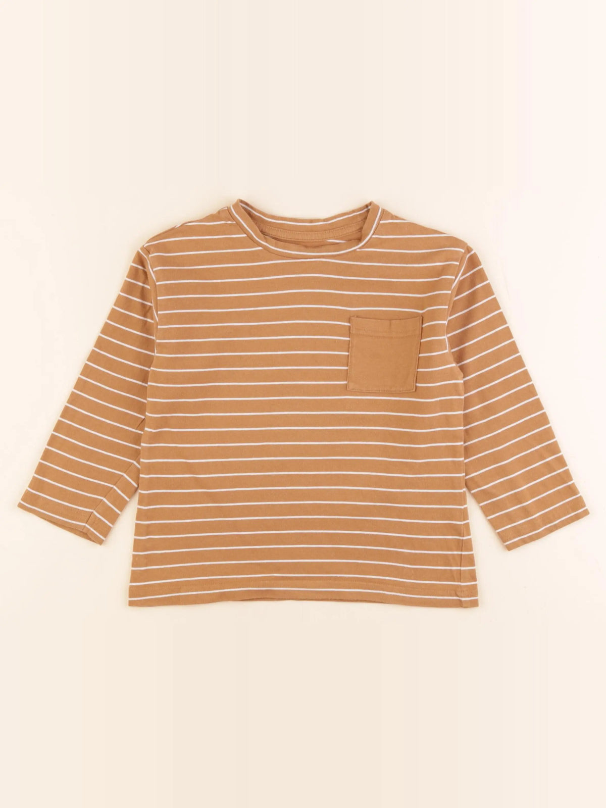 Vertbaudet - tee-shirt marron - 5 ans