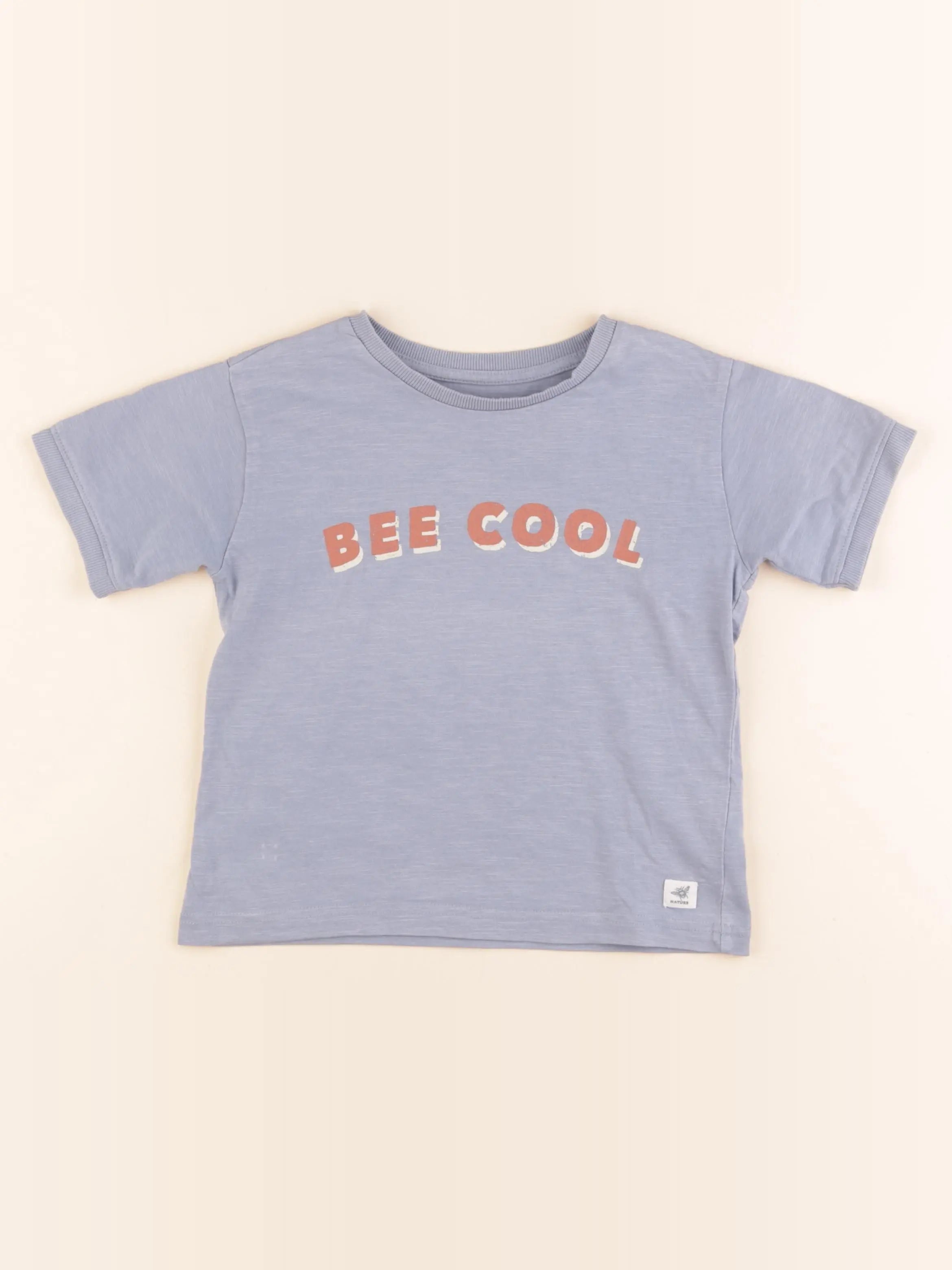 Vertbaudet - tee-shirt bleu - 5 ans