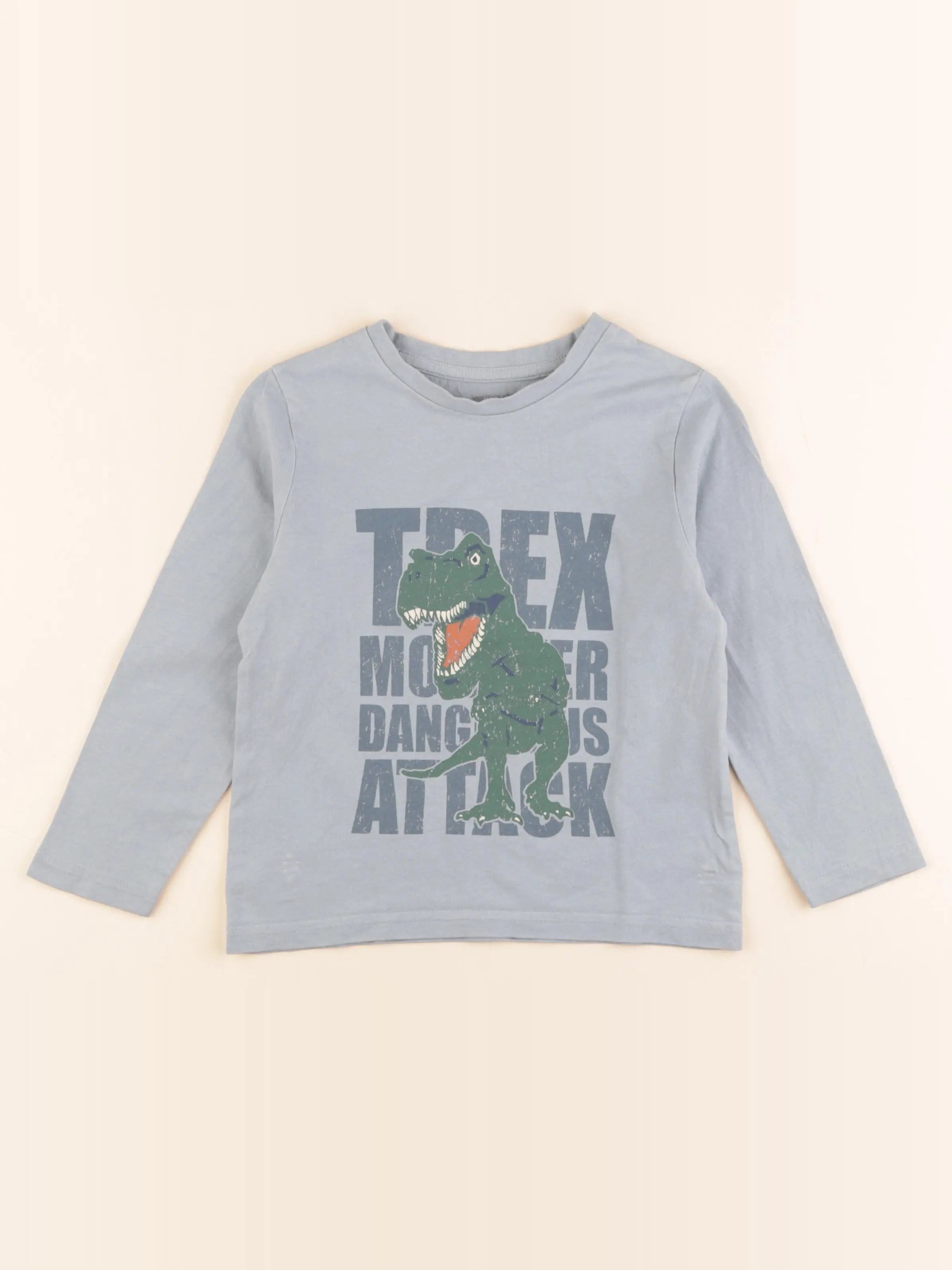 Vertbaudet - tee-shirt vert - 5 ans