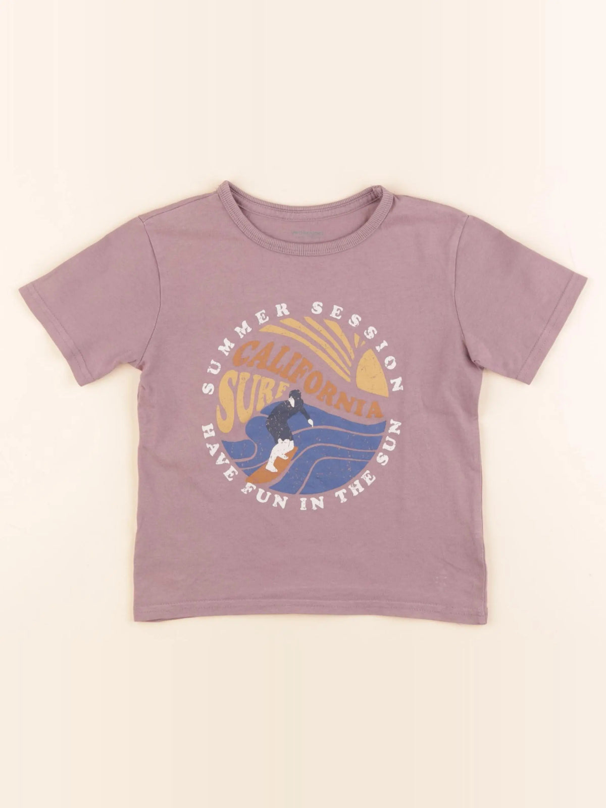 Vertbaudet - tee-shirt violet - 5 ans