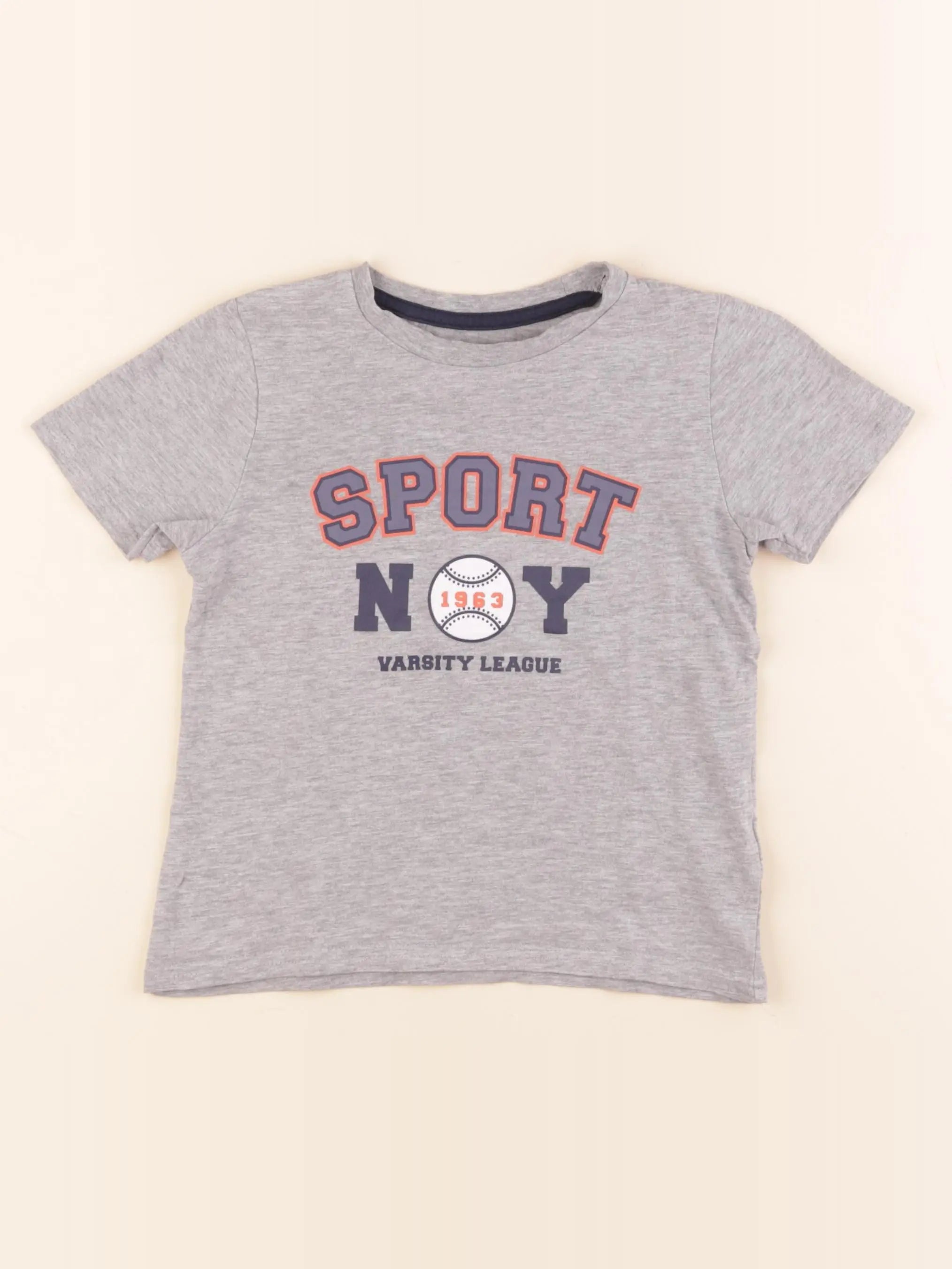 Vertbaudet - tee-shirt gris - 5 ans