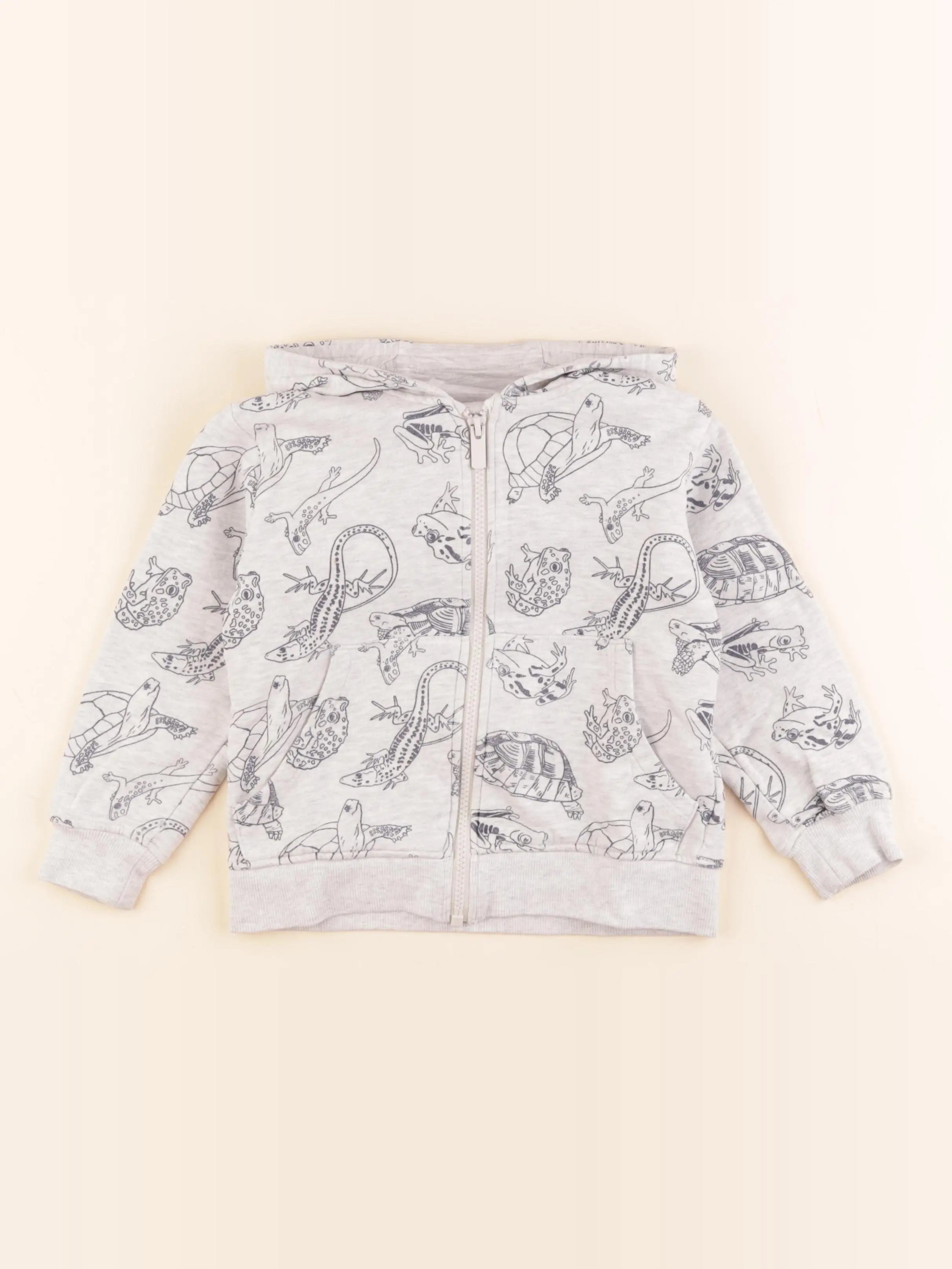 Vertbaudet - sweat gris - 5 ans
