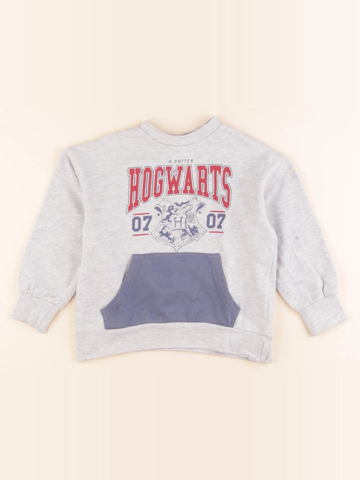 Vertbaudet - sweat gris - 6 ans