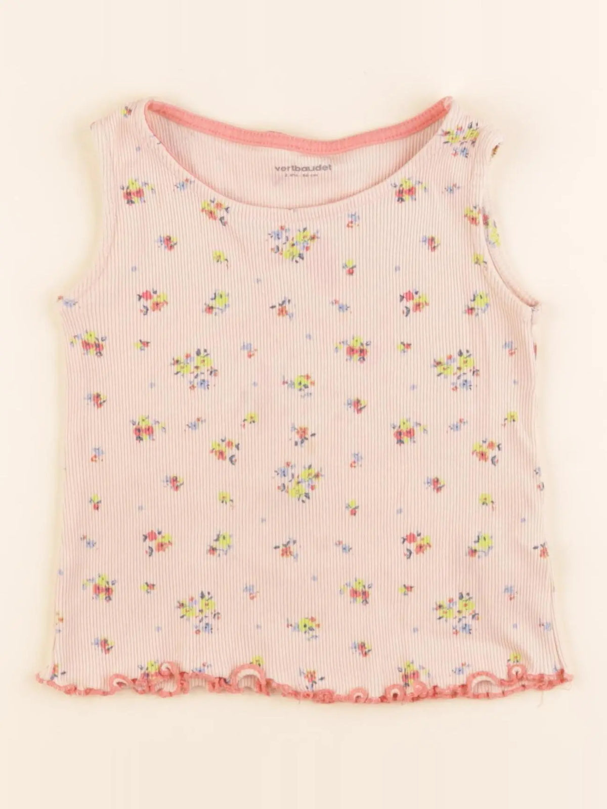 Vertbaudet - débardeur rose - 2 ans