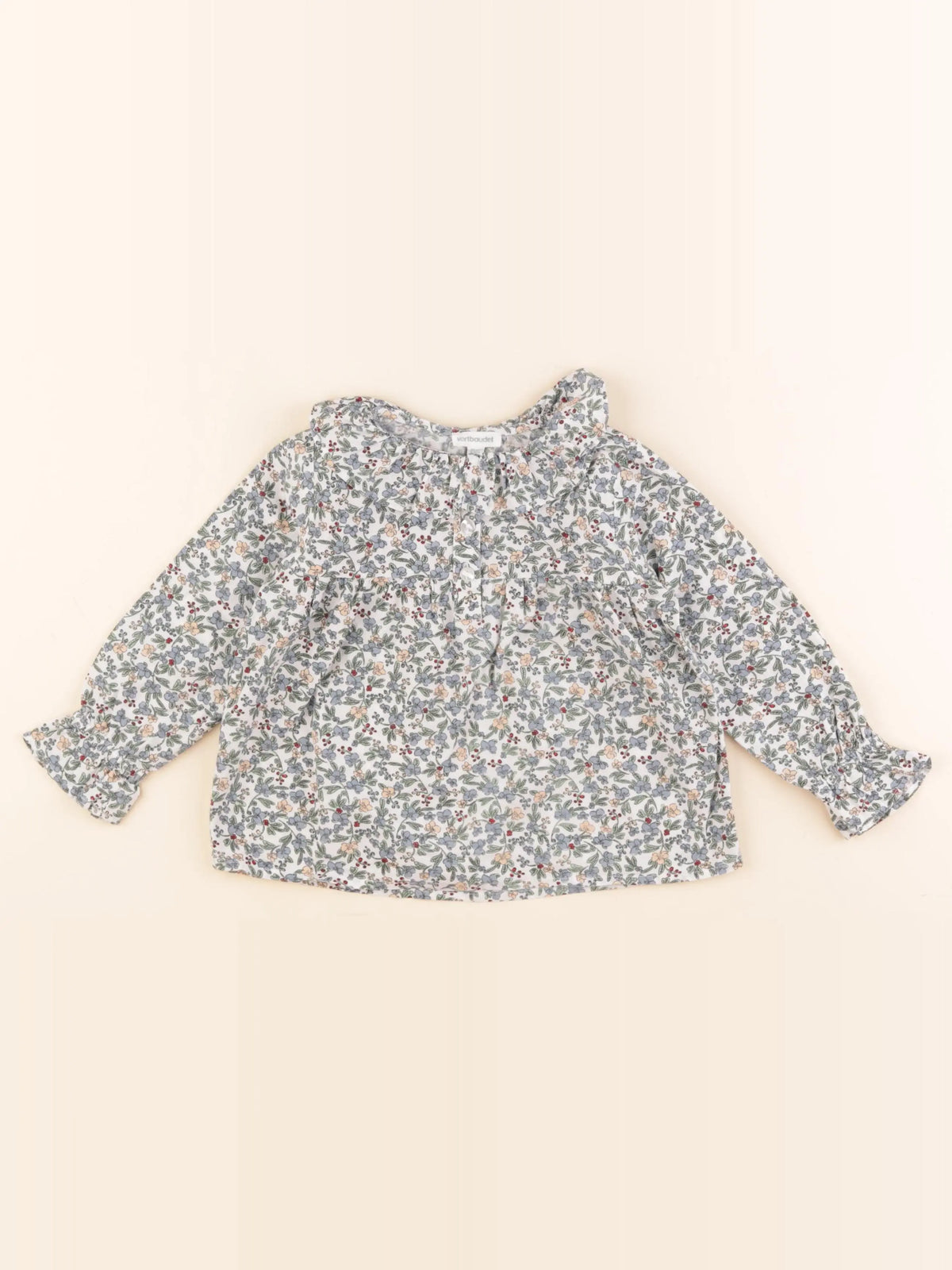 Vertbaudet - blouse bleu - 3 ans