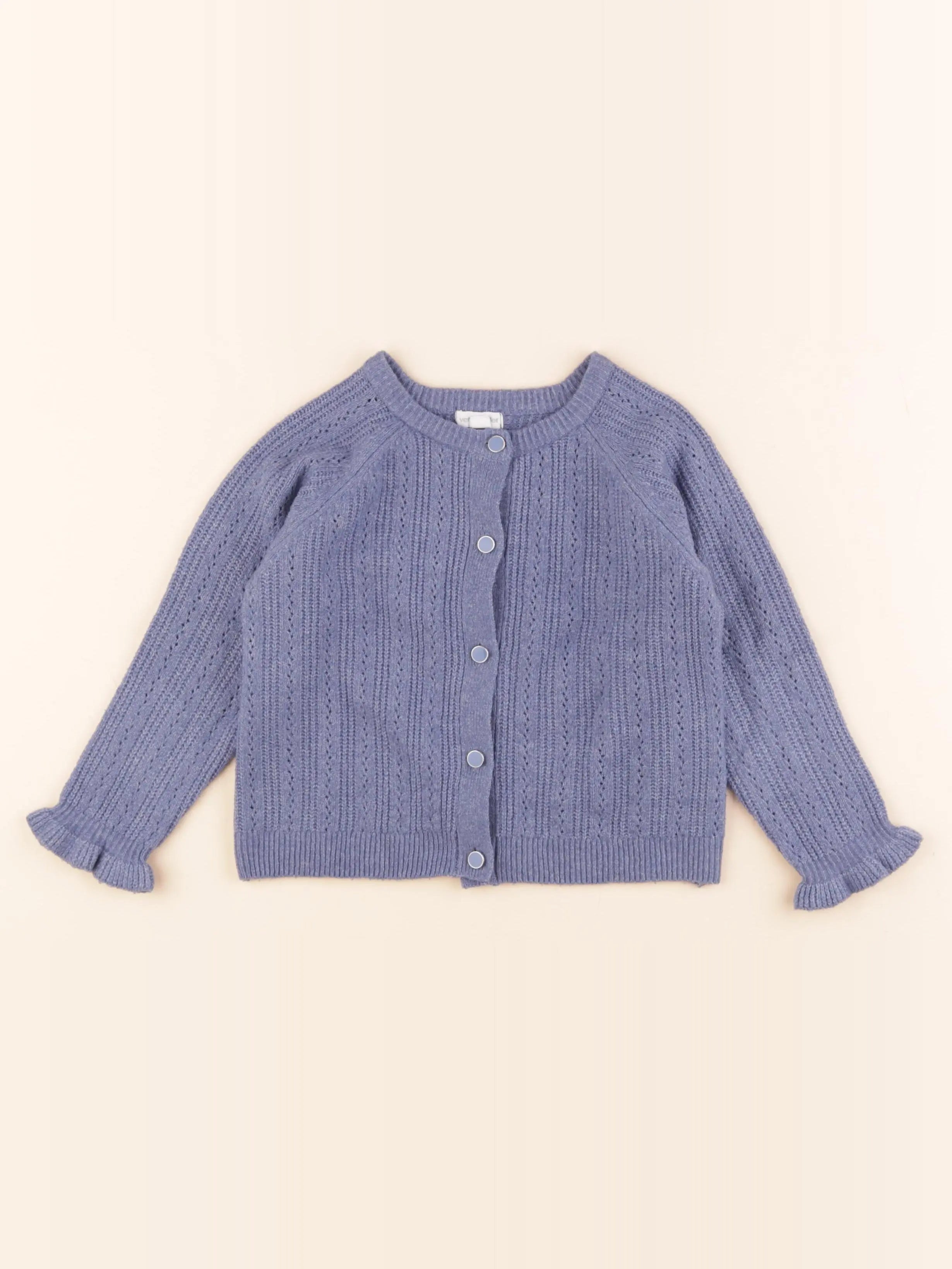 Vertbaudet - gilet bleu - 3 ans