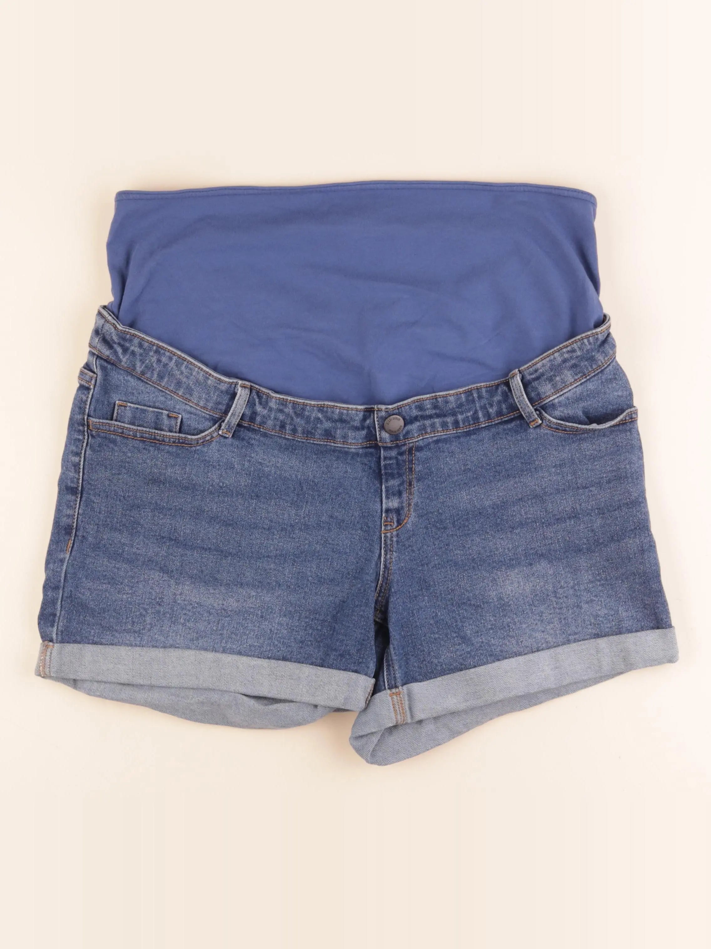 Kiabi - short grossesse bleu - 42