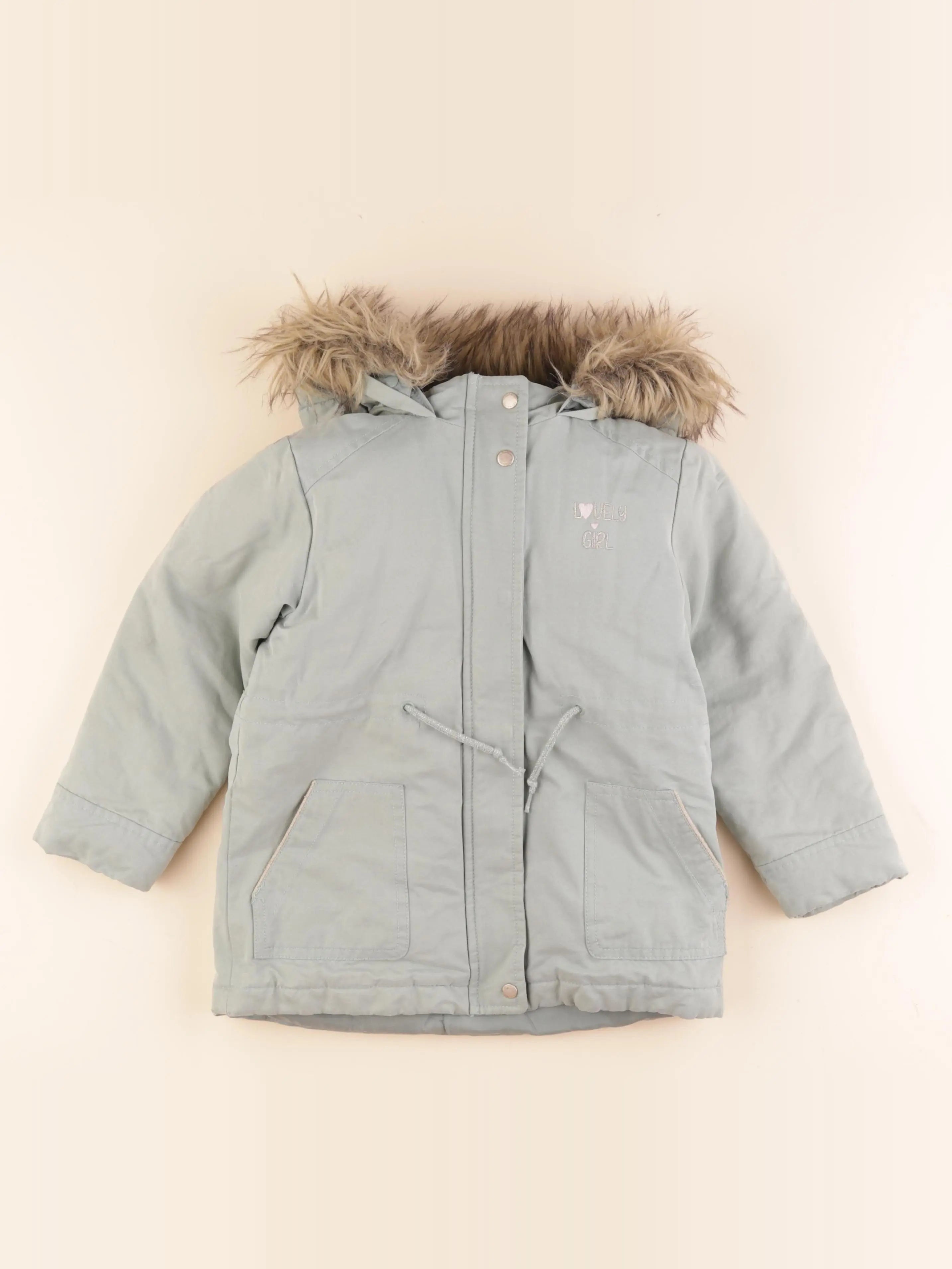 Vertbaudet - parka vert - 5 ans