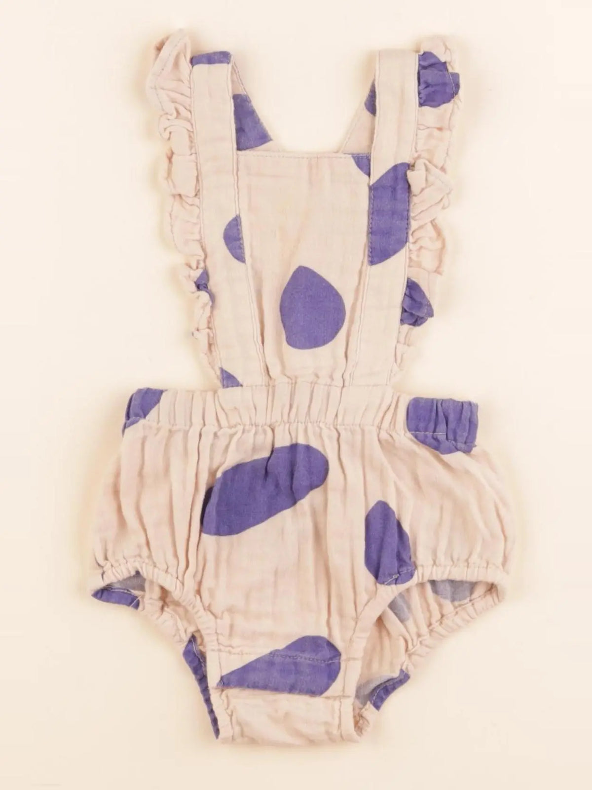 Monoprix x maragauxkeller - combinaison beige, violet - 6/9 mois